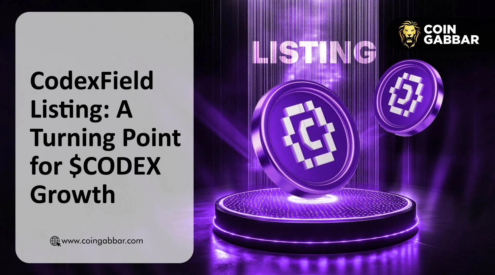 CodexField Token Listing: A Turning Point for $CODEX Growth