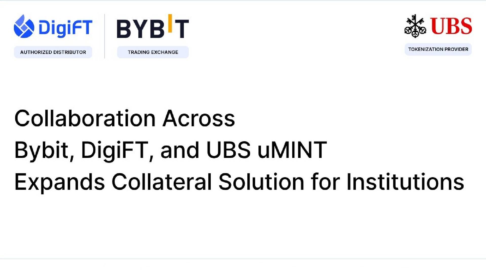 Bybit and DigiFT Partner for UBS Tokenized Fund