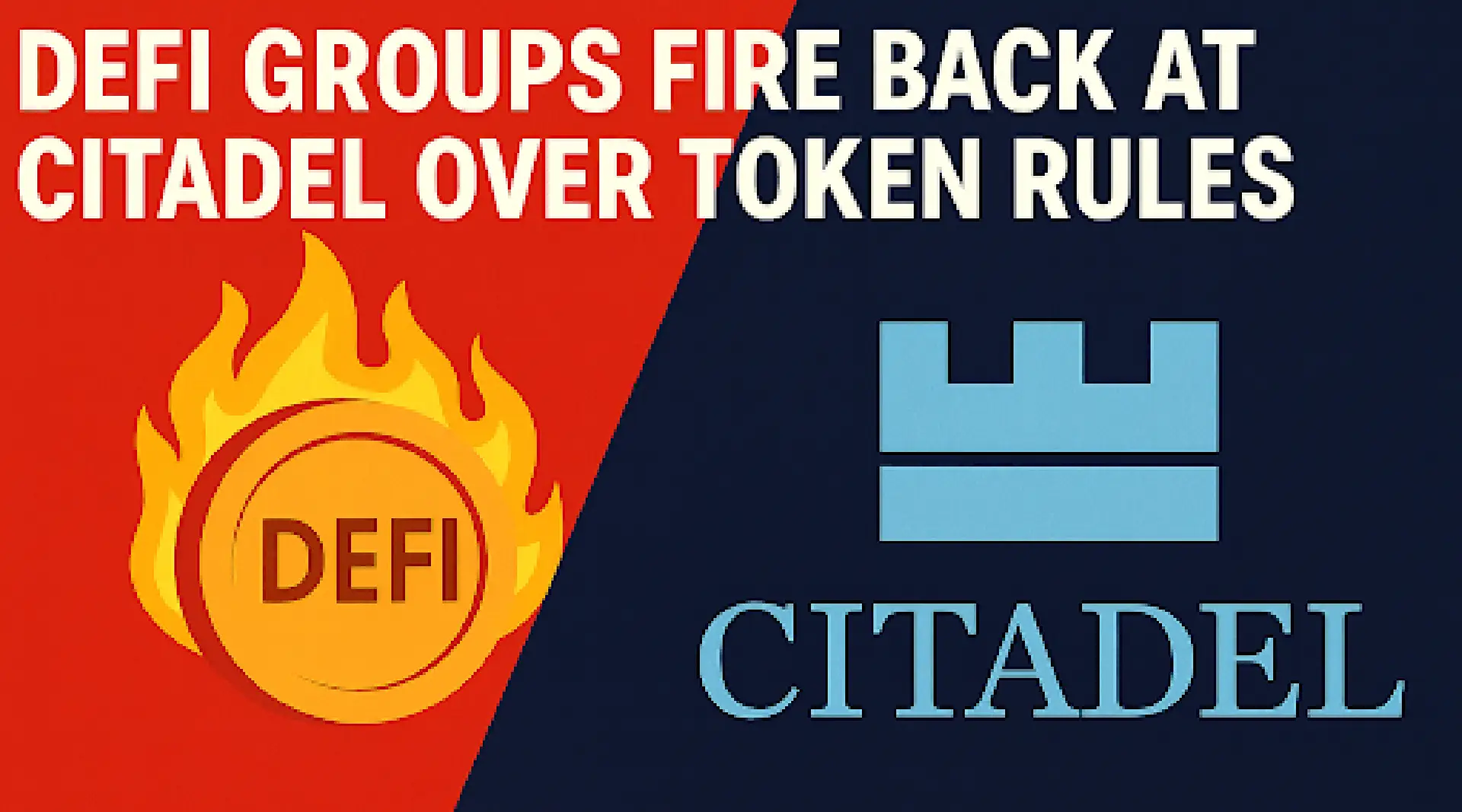 Crypto News Today: DeFi Groups Challenge Citadel Token