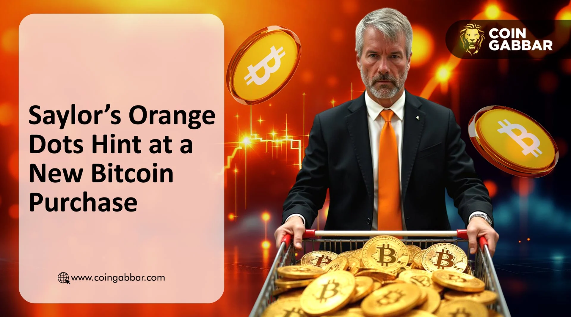 Michael Saylor’s Orange Dots Hint at a New Bitcoin Purchase