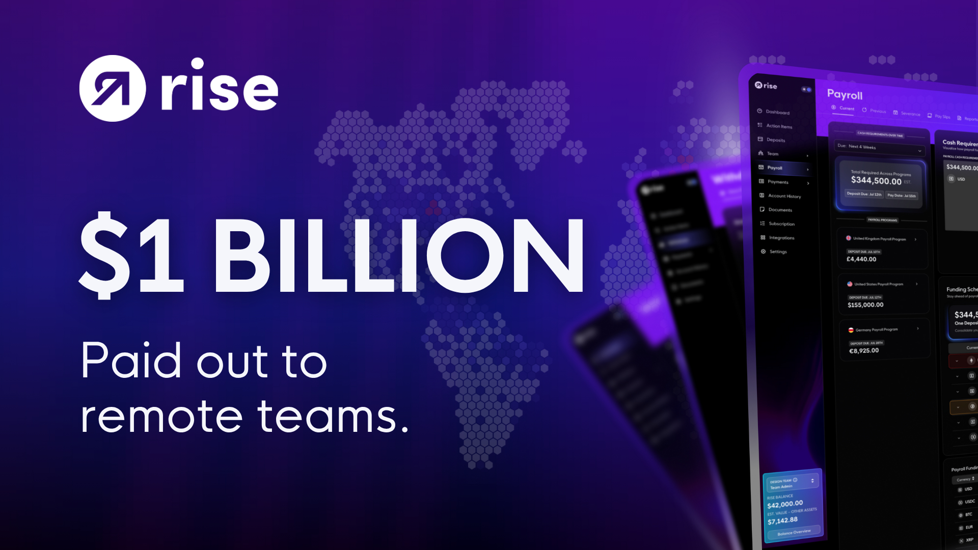 Rise Hybrid Payroll Platform Surpasses $1B Volume