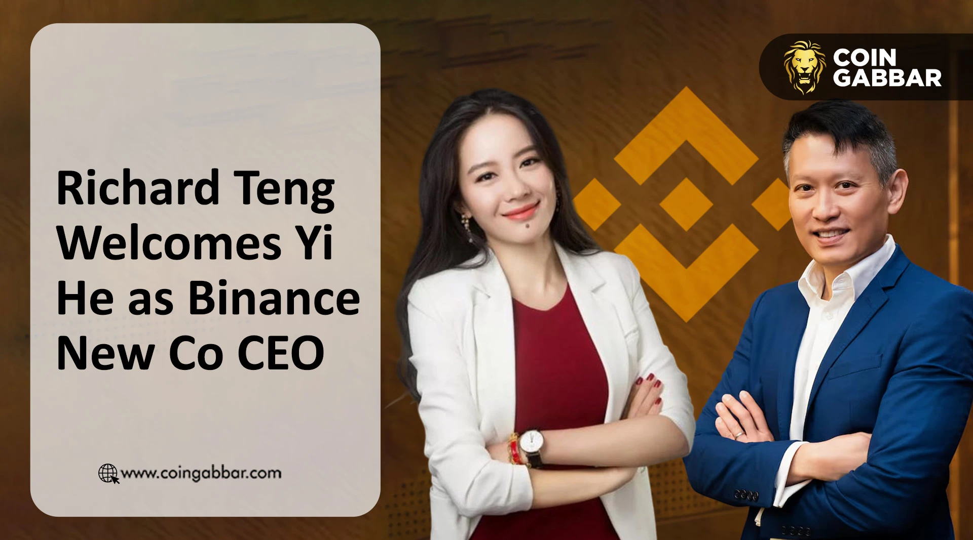 Richard Teng Welcomes Yi He as Binance New Co CEO