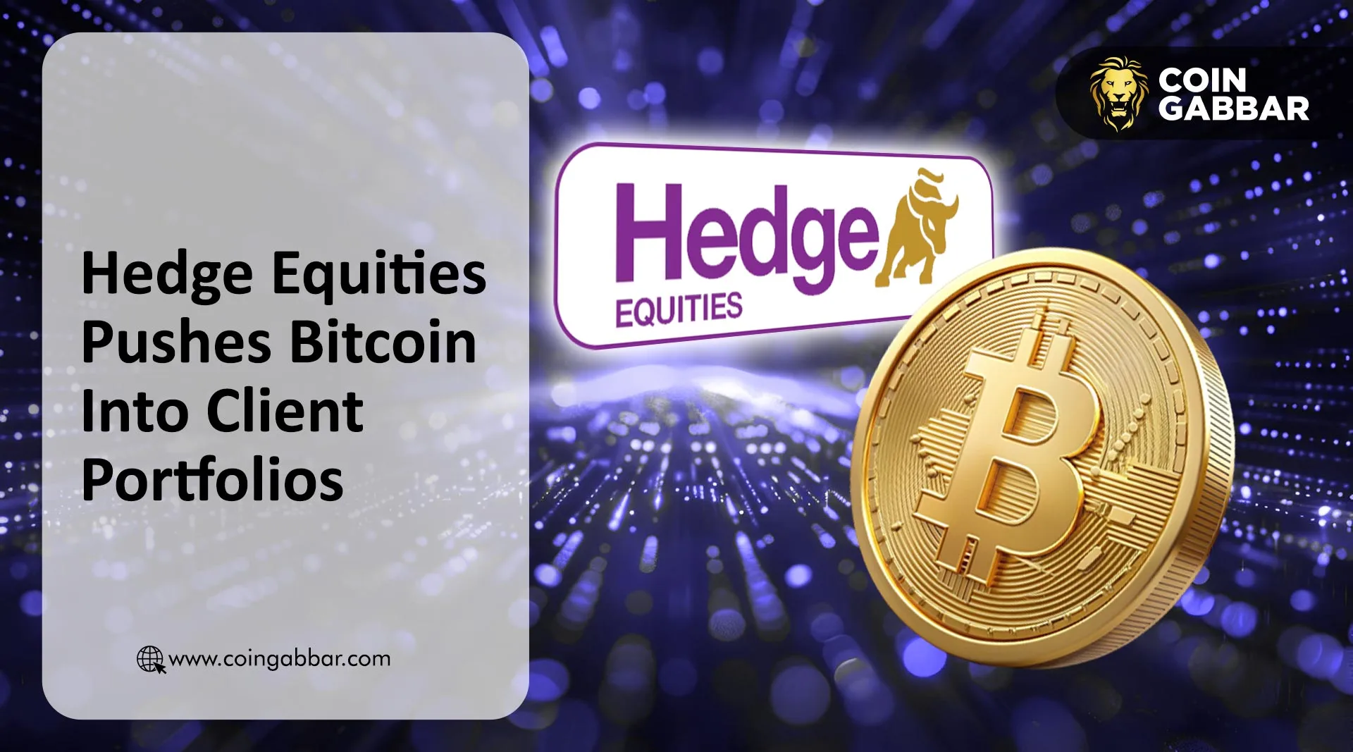 What SEBI-registered Hedge Equities say about Bitcoin?