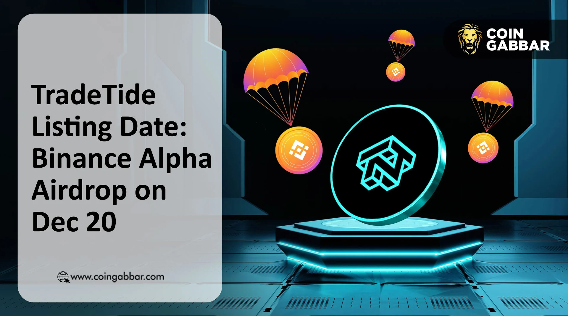 TradeTide Listing Date: Binance Alpha Airdrop on Dec 20