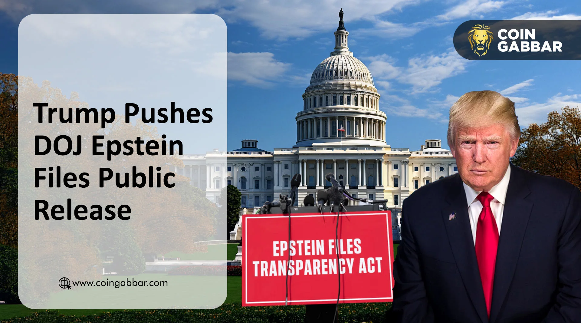 Trump Pushes DOJ Epstein Files Public Release