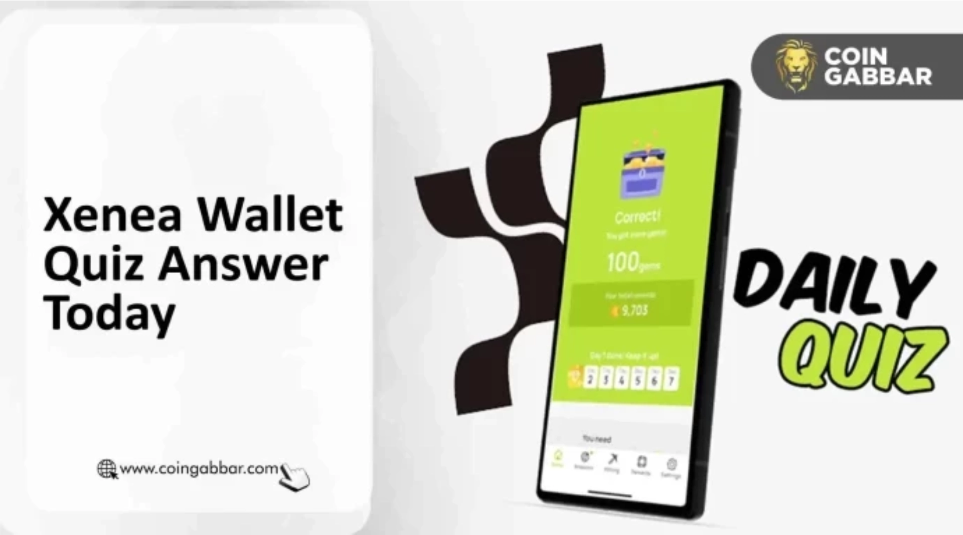 Xenea wallet Daily Quiz