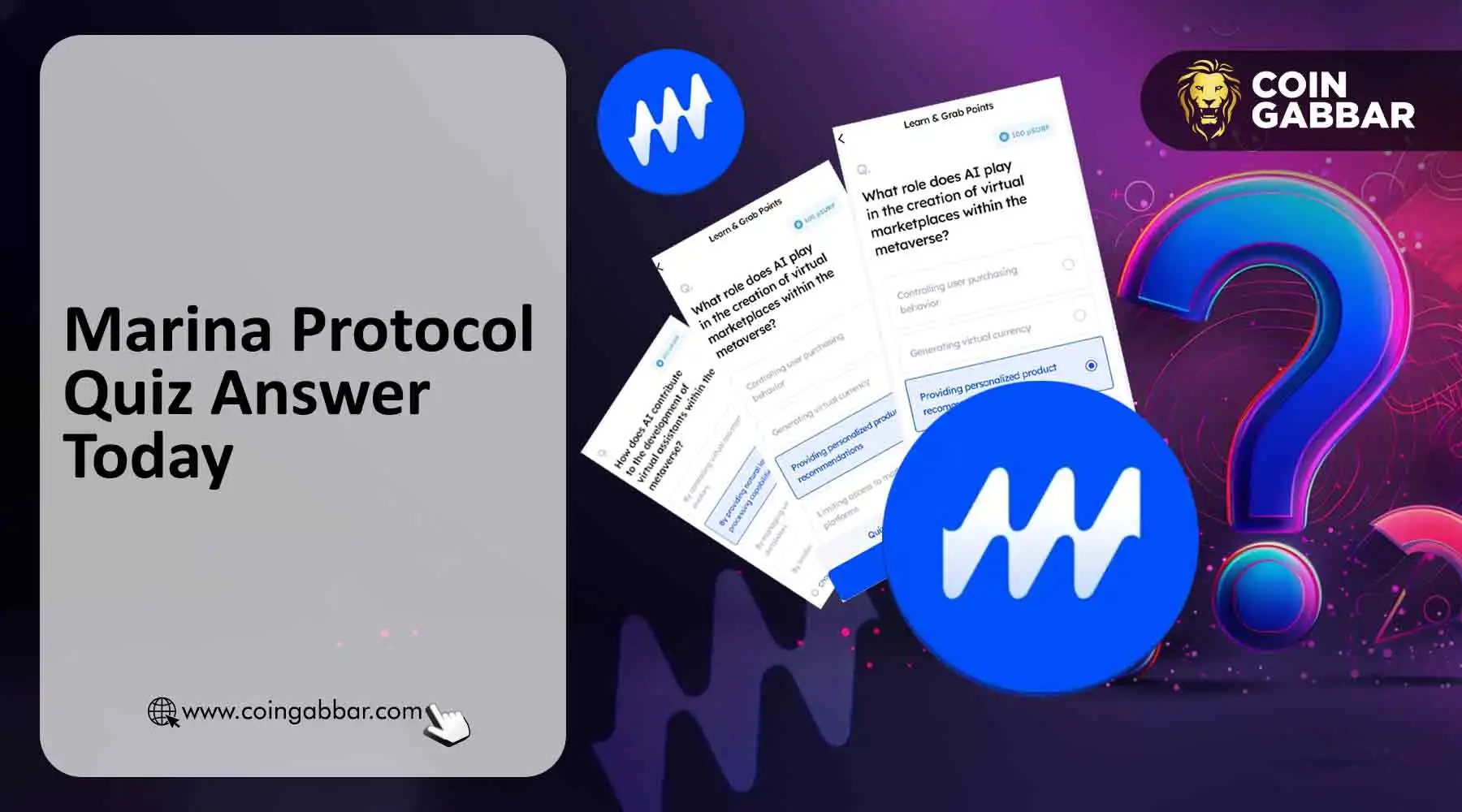 Marina Protocol Quiz Answer