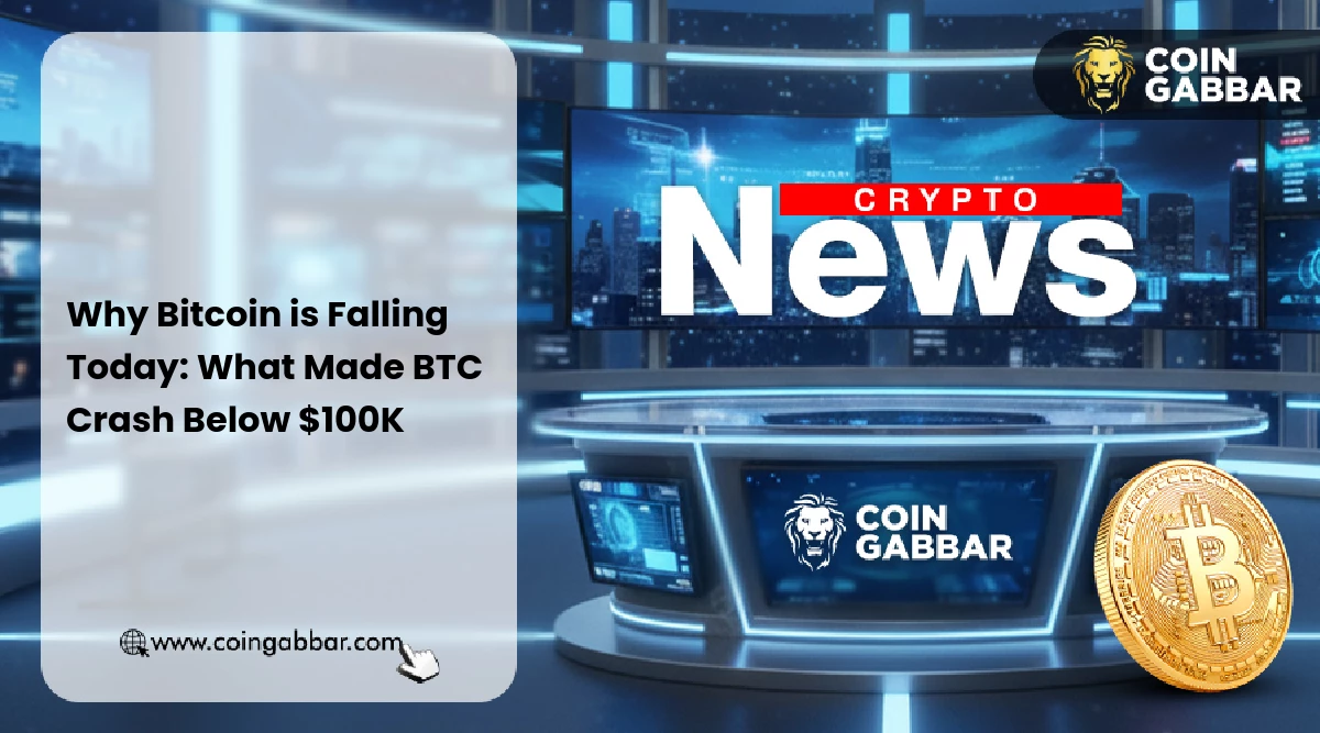 Why Bitcoin is Falling Today: What Made BTC Crash Below $100K