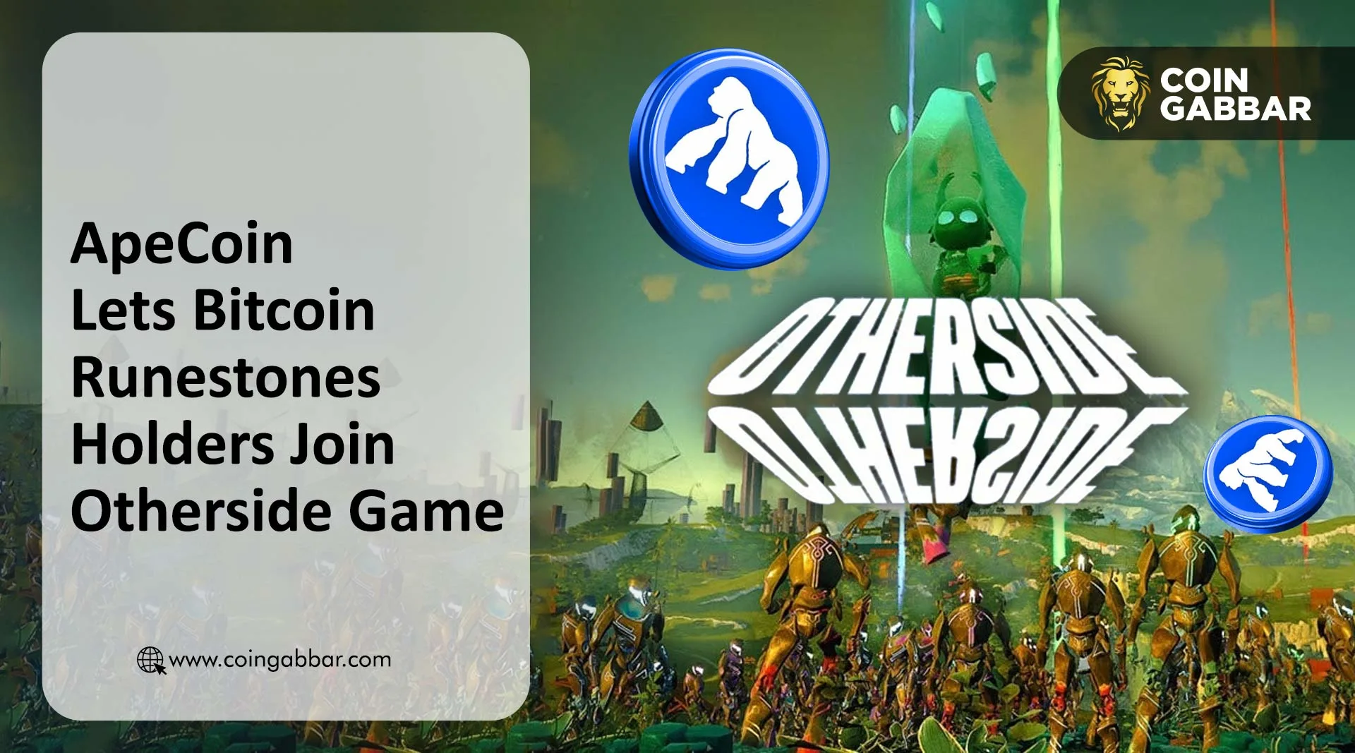 ApeCoin Opens Otherside Metaverse to Bitcoin Runestone Holders