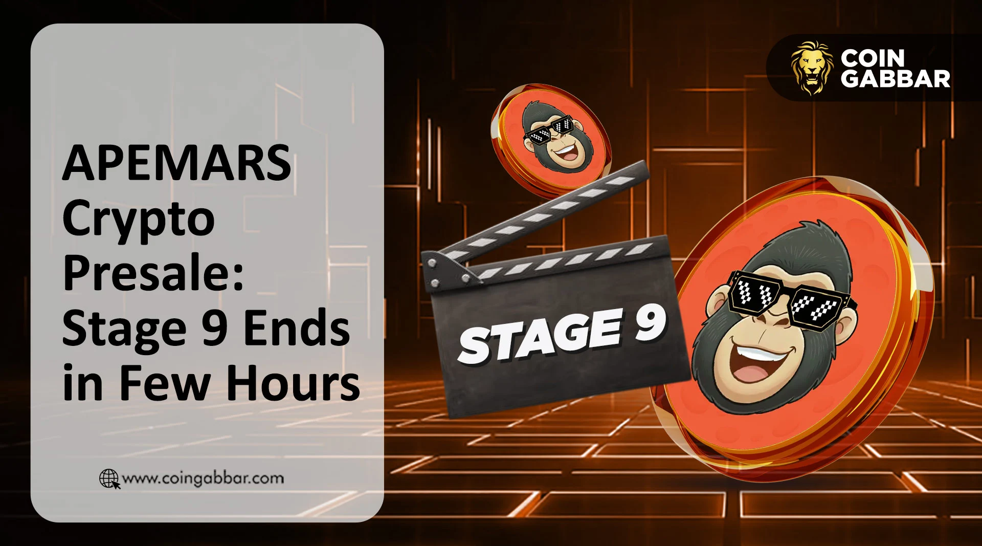 APEMARS crypto presale Stage 9  262K raised and Stage 10 starting tomorrow.