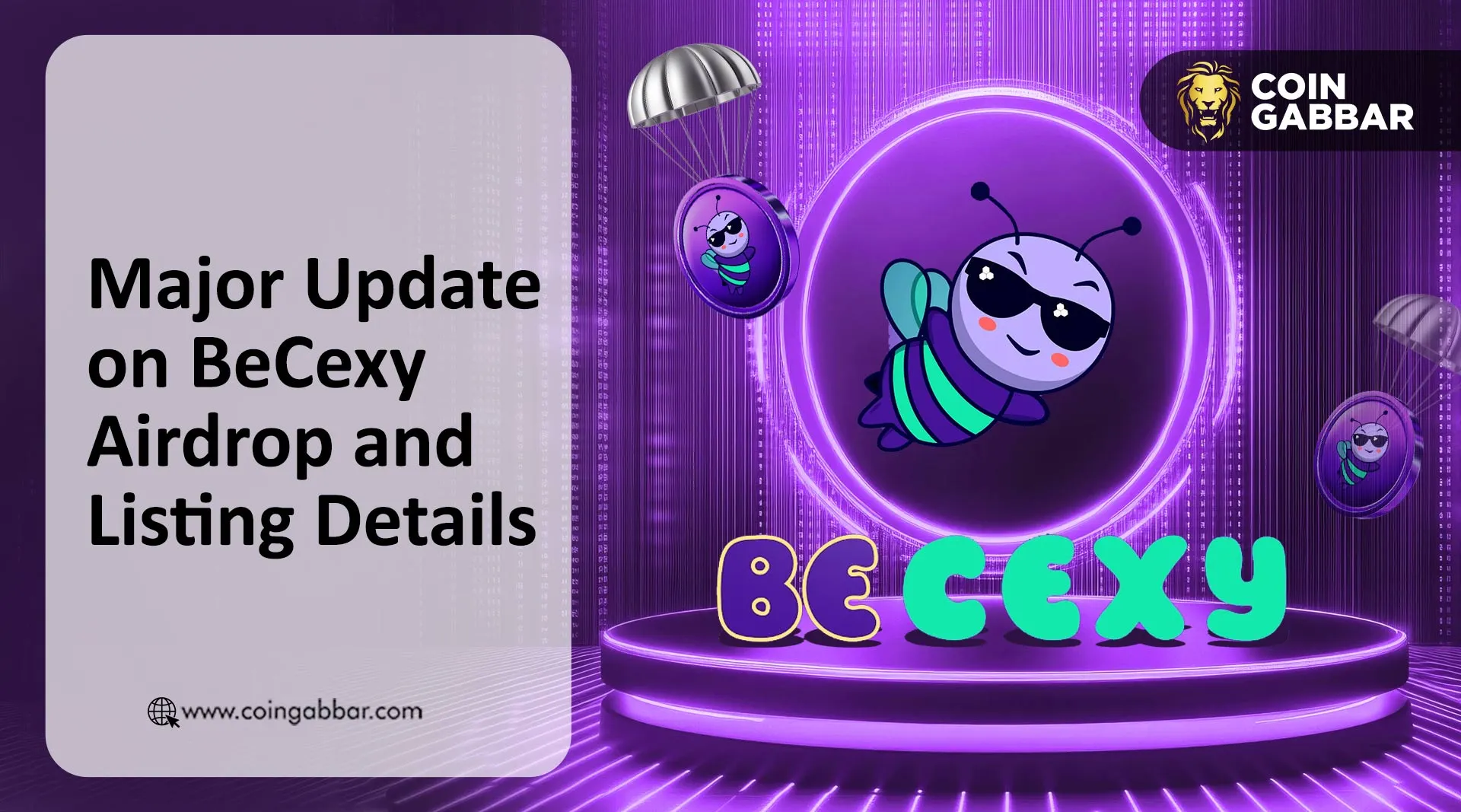 BeCexy Airdrop and Listing Update