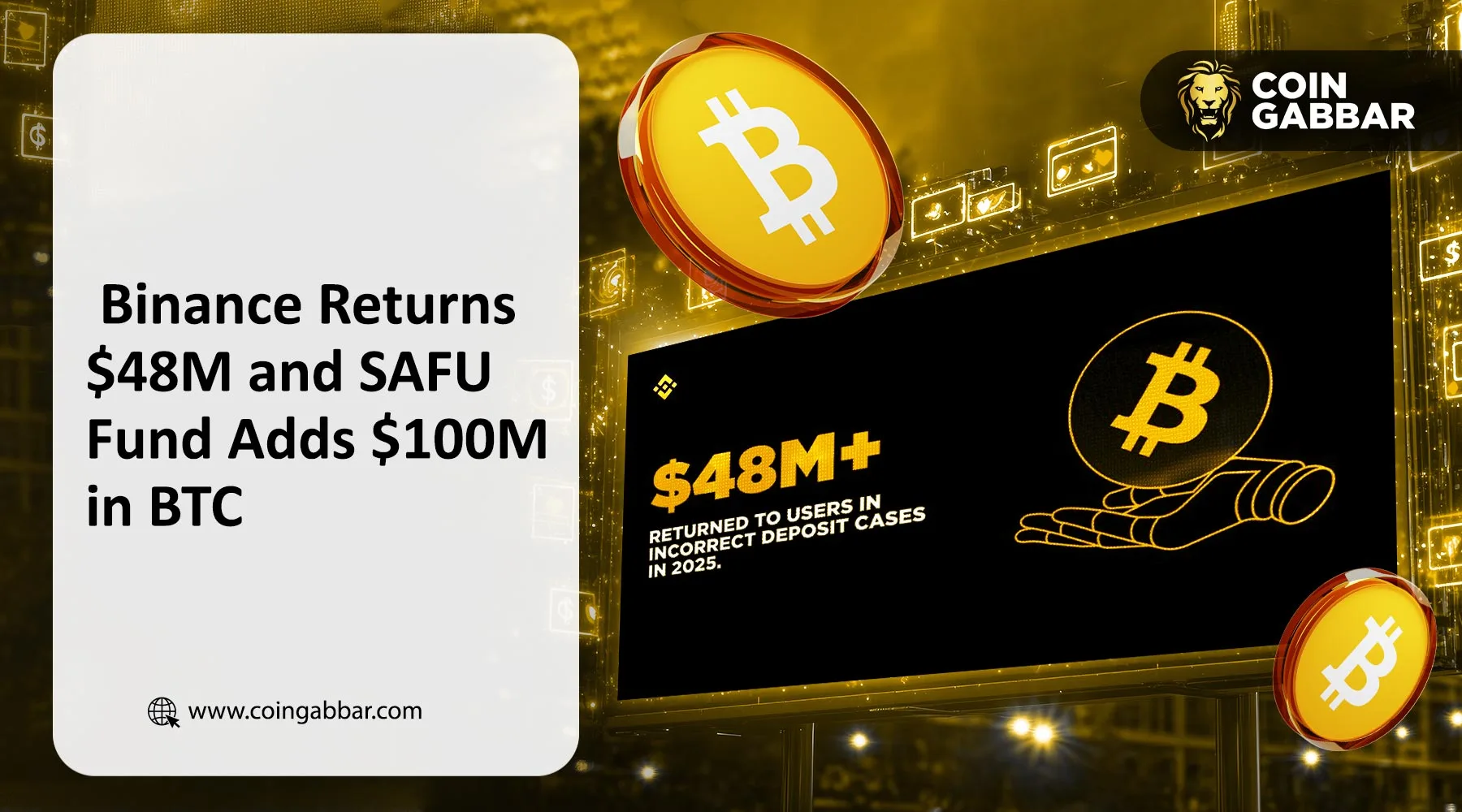 Binance SAFU Fund Bitcoin reserve expansion and user protection efforts