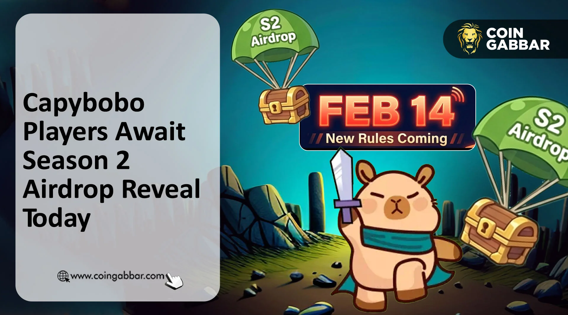 Capybobo Token Season 2 Airdrop Reveal Today