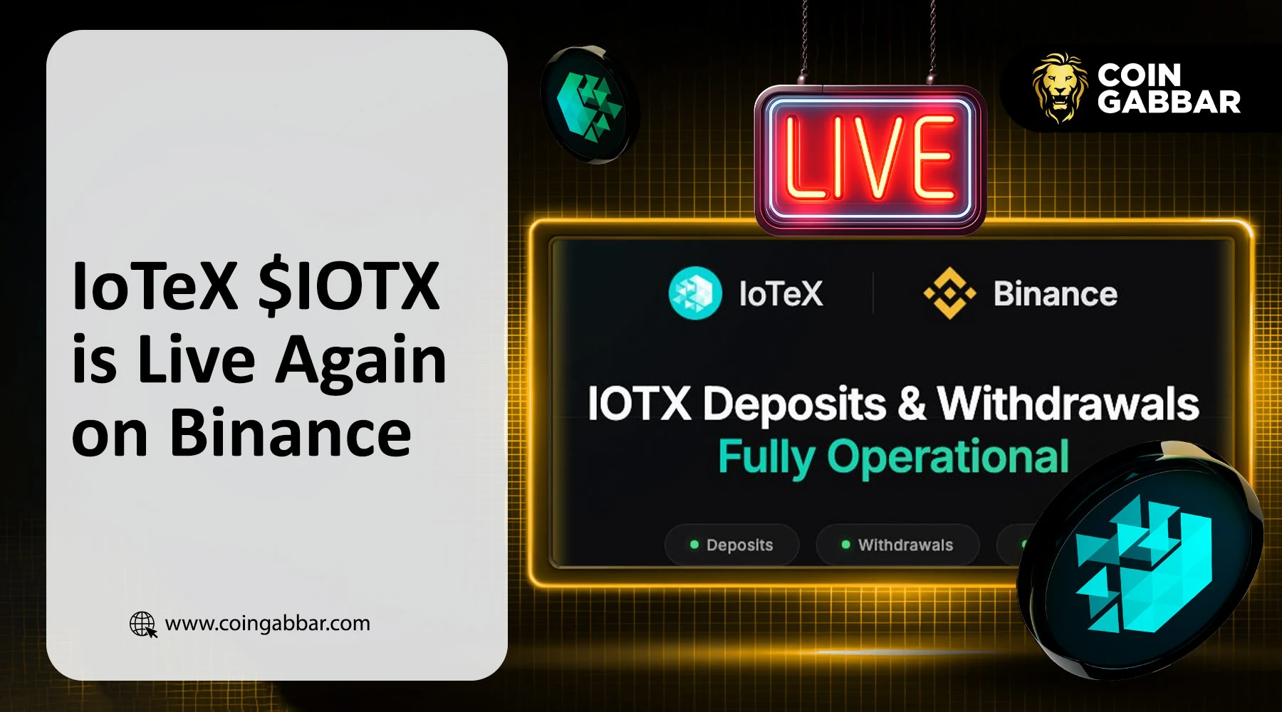 IoTeX Binance Comeback After Security Breach