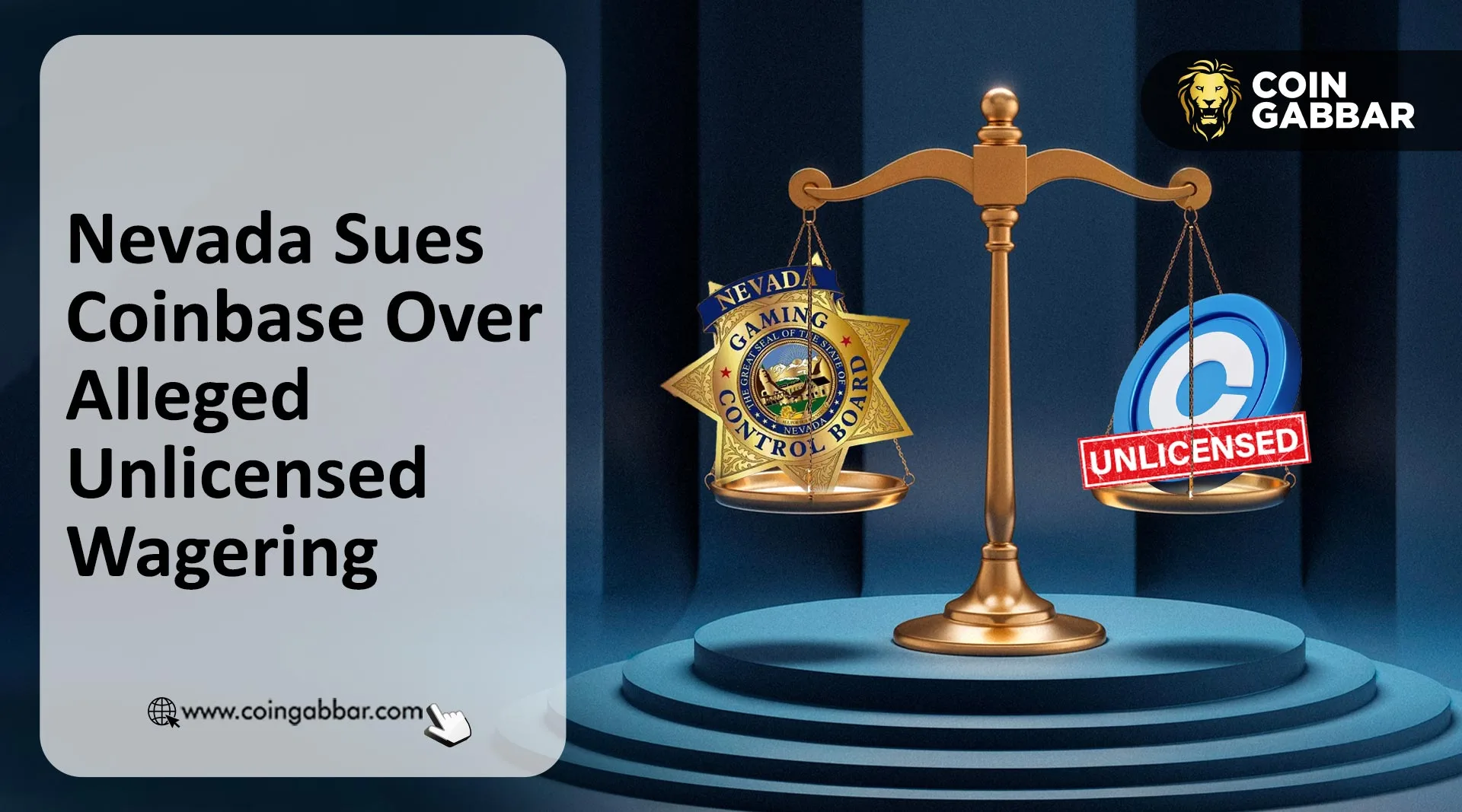 Nevada Sues Coinbase Over Alleged Unlicensed Wagering