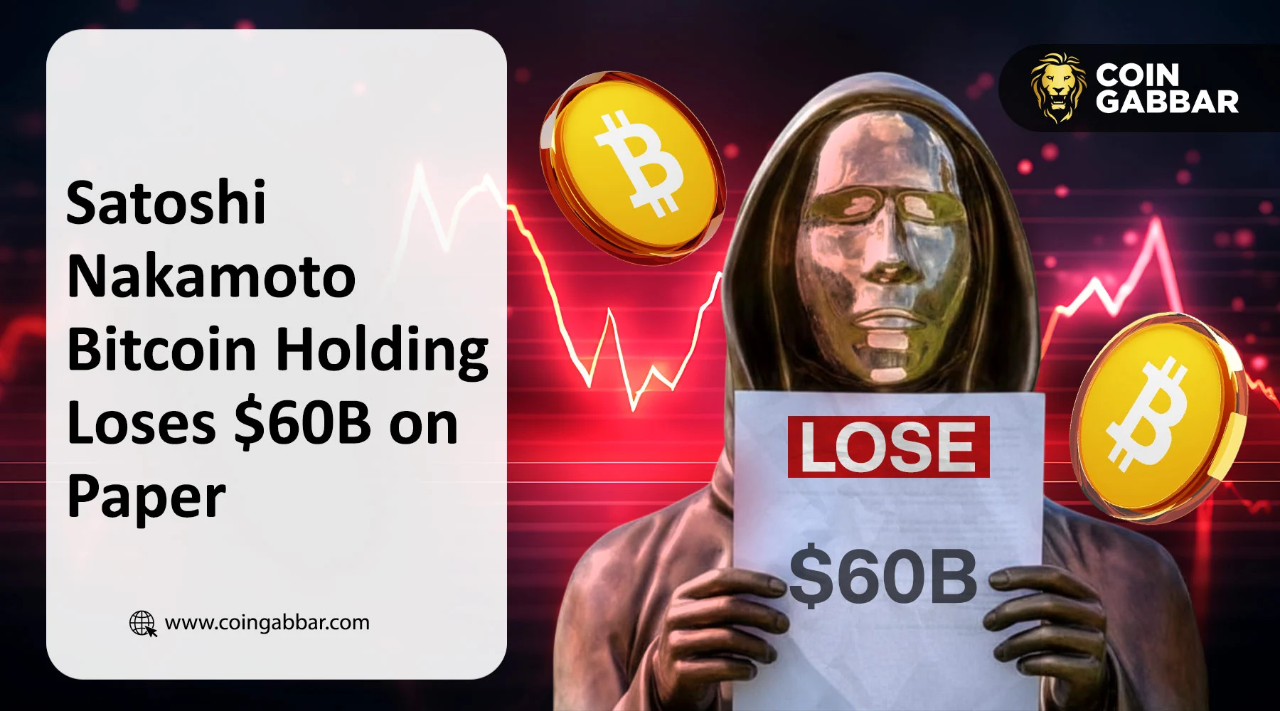 Satoshi Nakamoto Bitcoin holding remains unmoved despite $60B market correction
