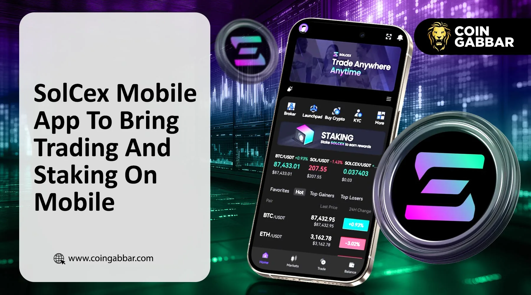 SolCex Mobile App Launch