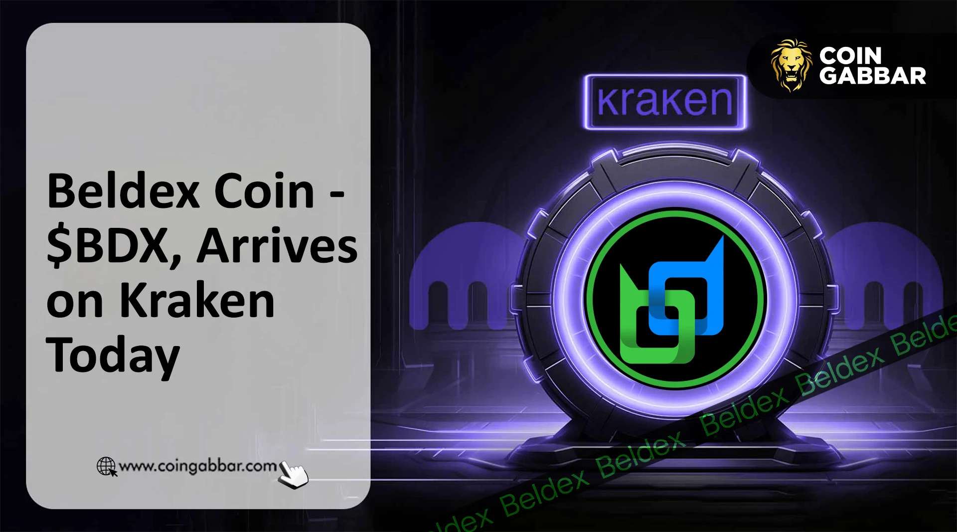 Beldex Coin – $BDX, Arrives on Kraken Today