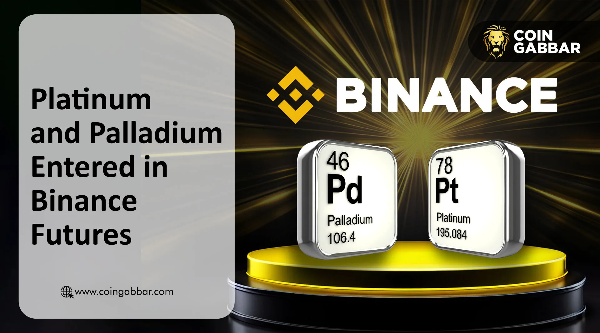 Platinum and Palladium Entered in Binance Futures