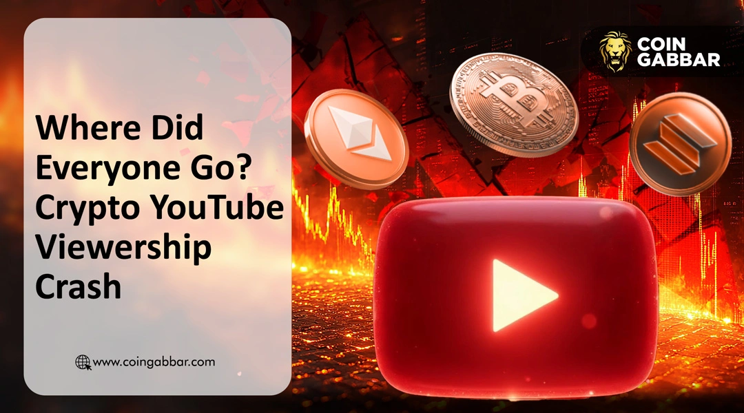 Chart showing the 30-day moving average of Crypto YouTube viewership hit multi-year low in January.