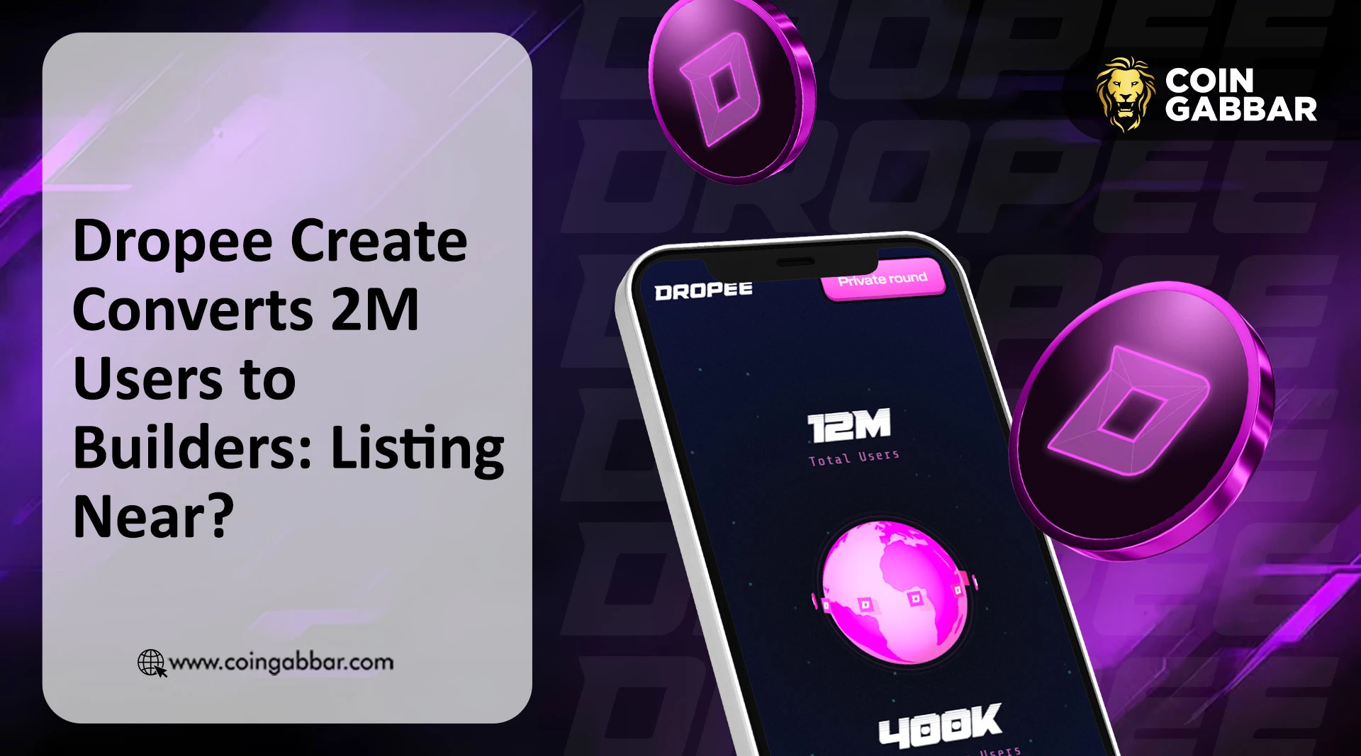 Dropee Listing Date Near