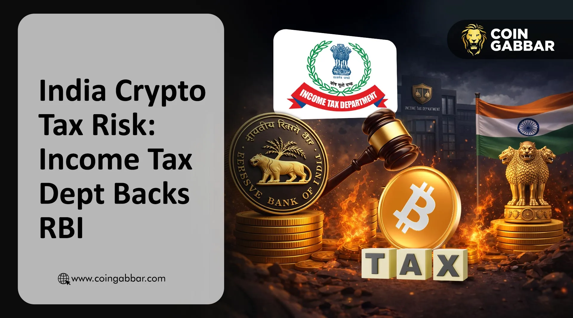 India crypto tax risk concerns raised by Income Tax Department and RBI