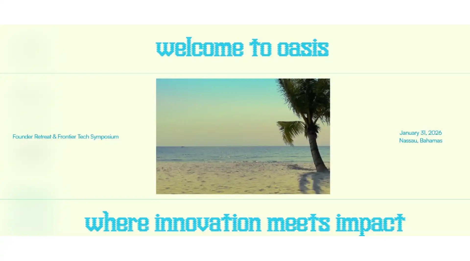 Oasis Onchain 2026