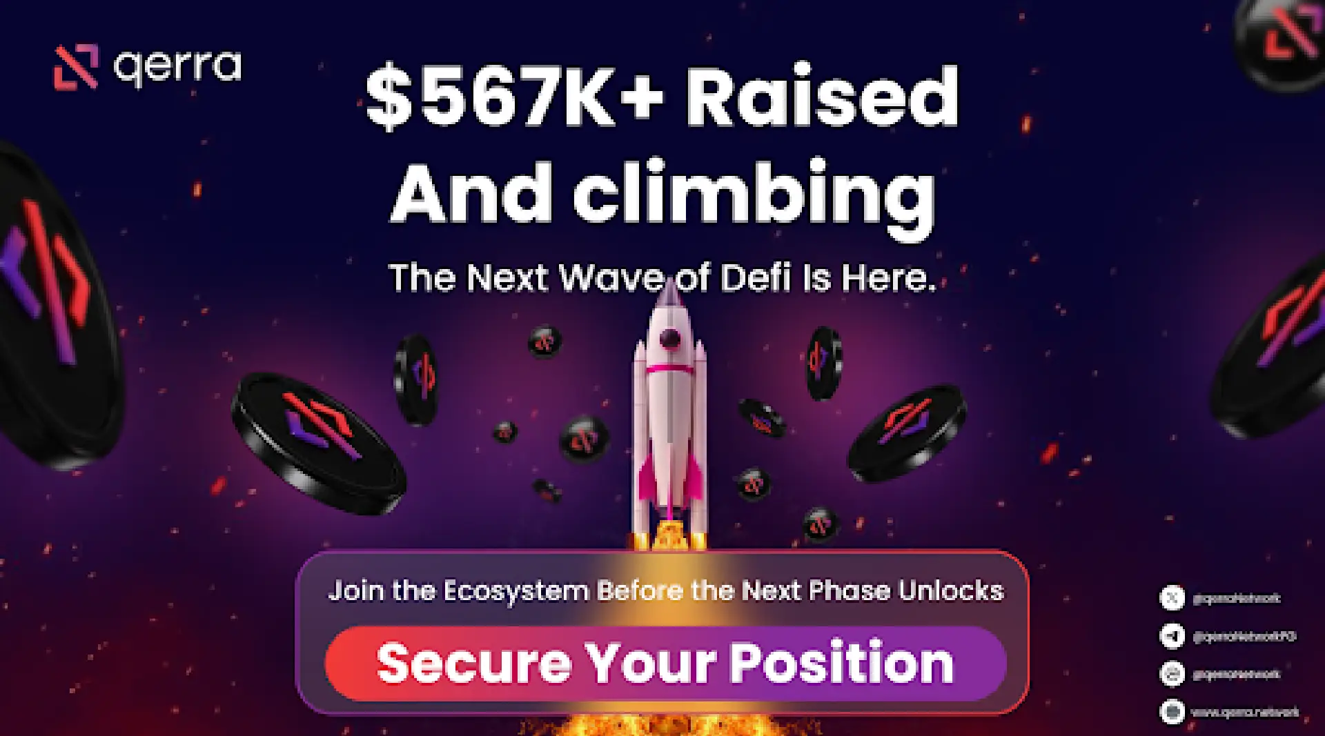 $QRA Raised Over $567K+