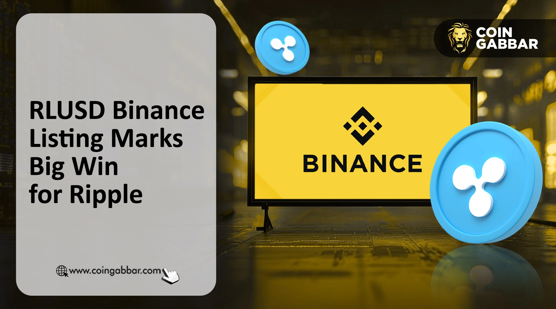 RLUSD Binance Listing Marks Big Win for Ripple