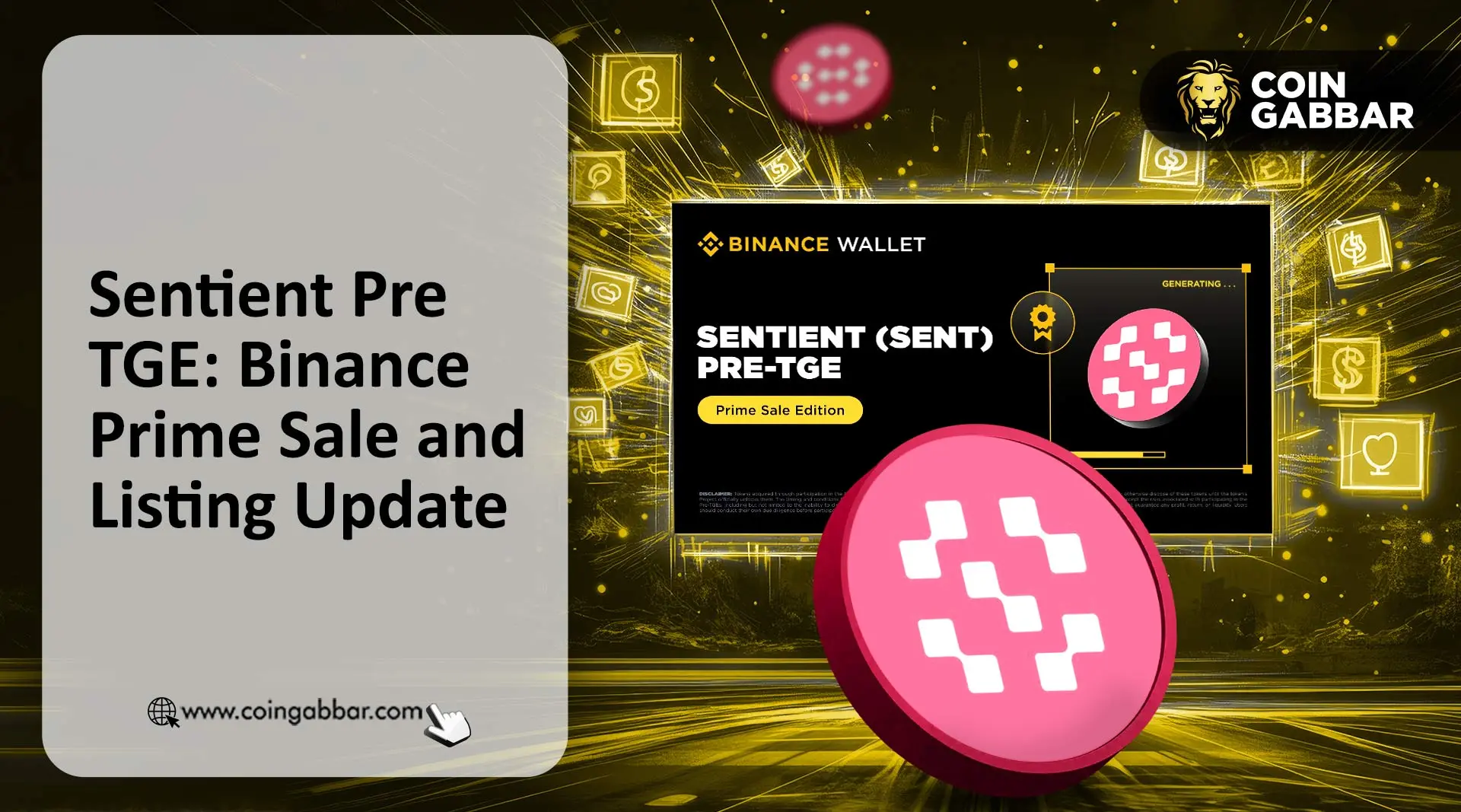Sentient Pre TGE: Binance Prime Sale and Listing Update