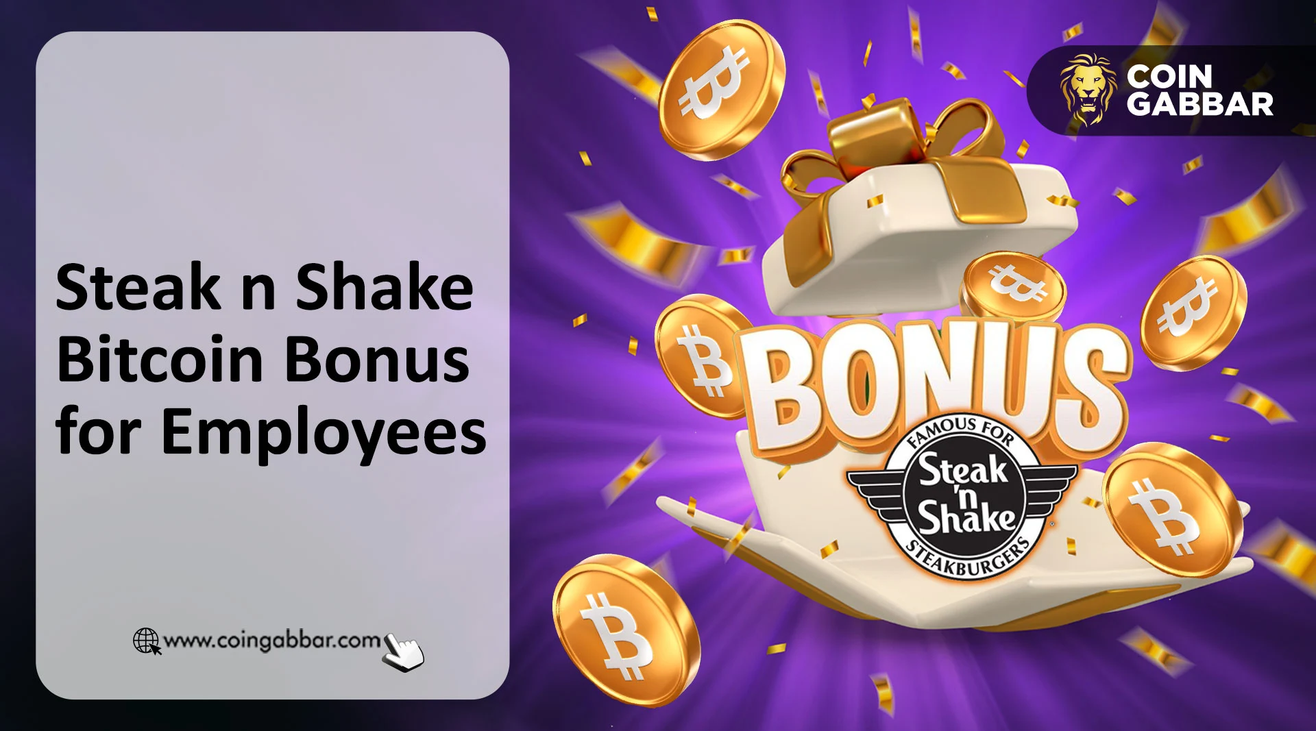 Steak n Shake Bitcoin Bonus for Employees