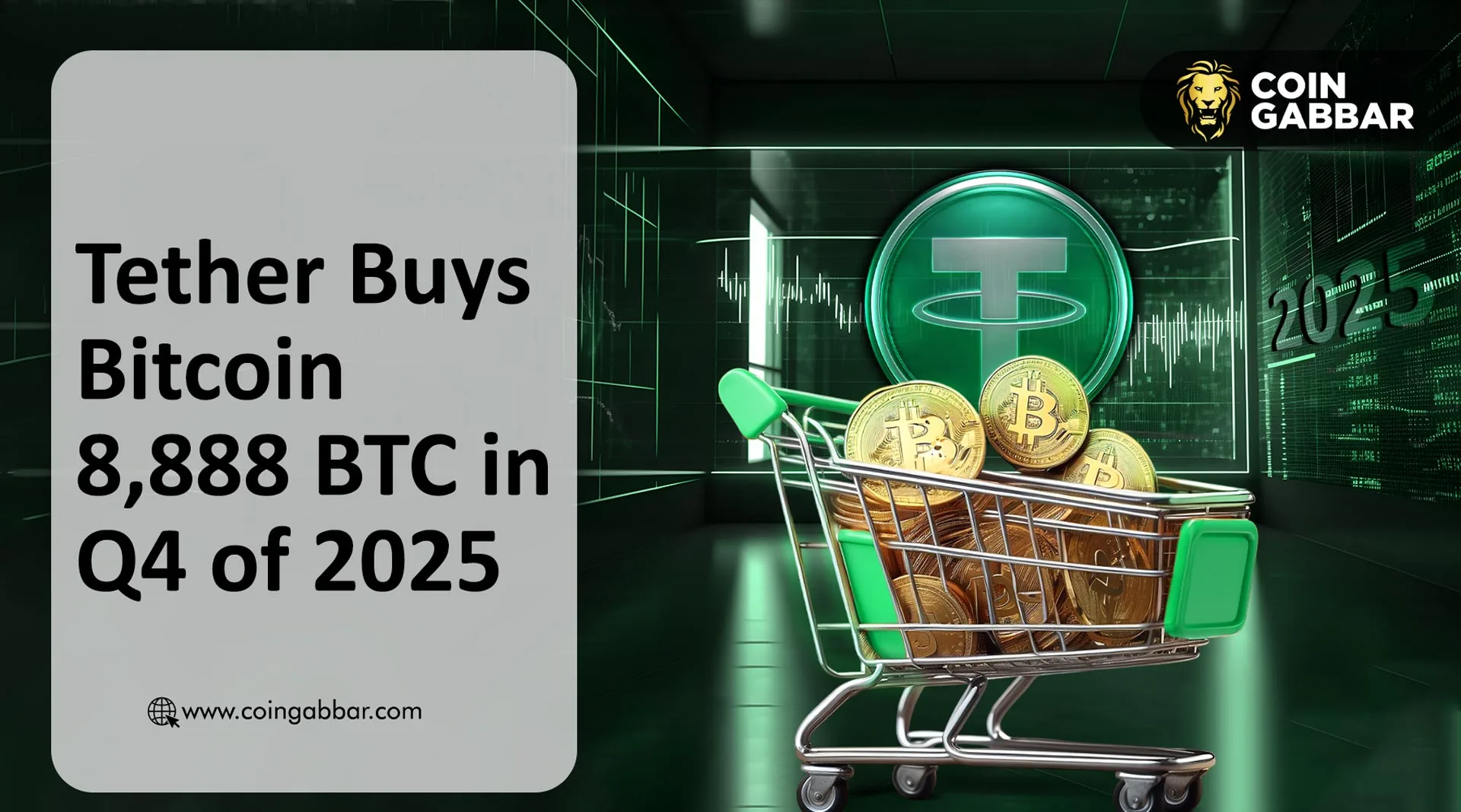 Tether Buys Bitcoin 8,888 BTC in Q4 of 2025