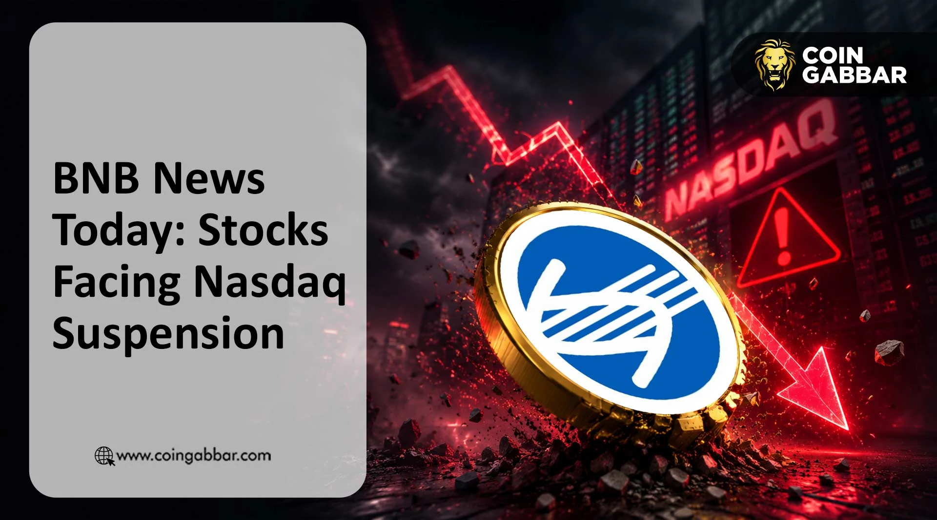 BNB News Today: Stocks Facing Nasdaq Suspension