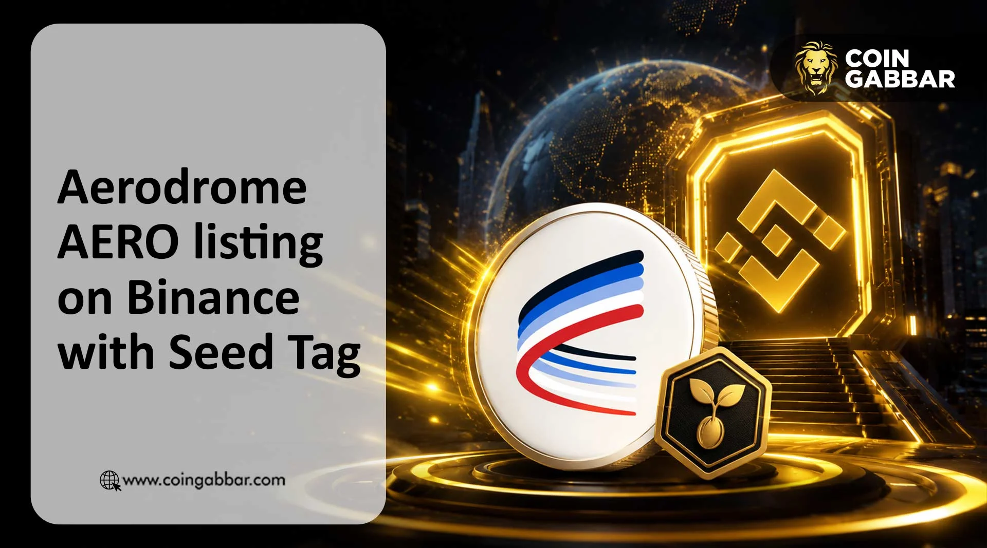 Aerodrome AERO listing on Binance with Seed Tag and spot trading