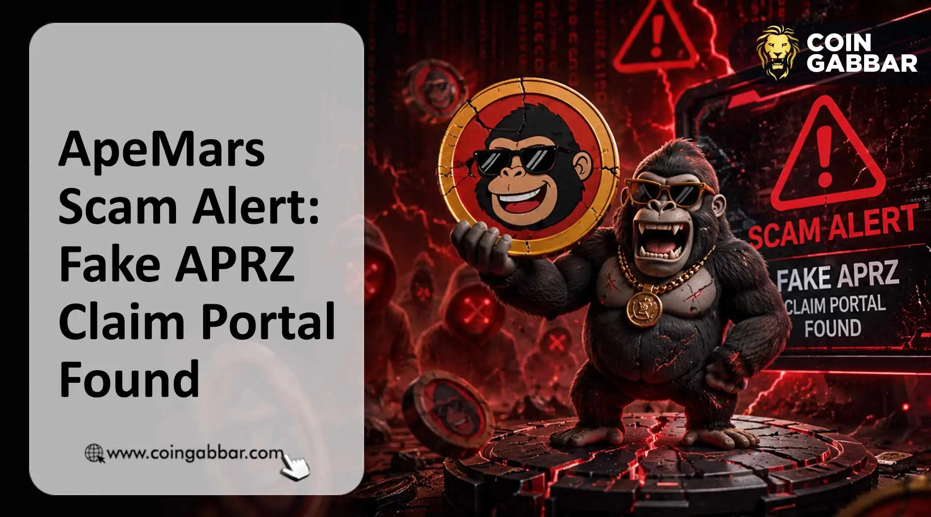 ApeMars scam alert fake APRZ claim portal