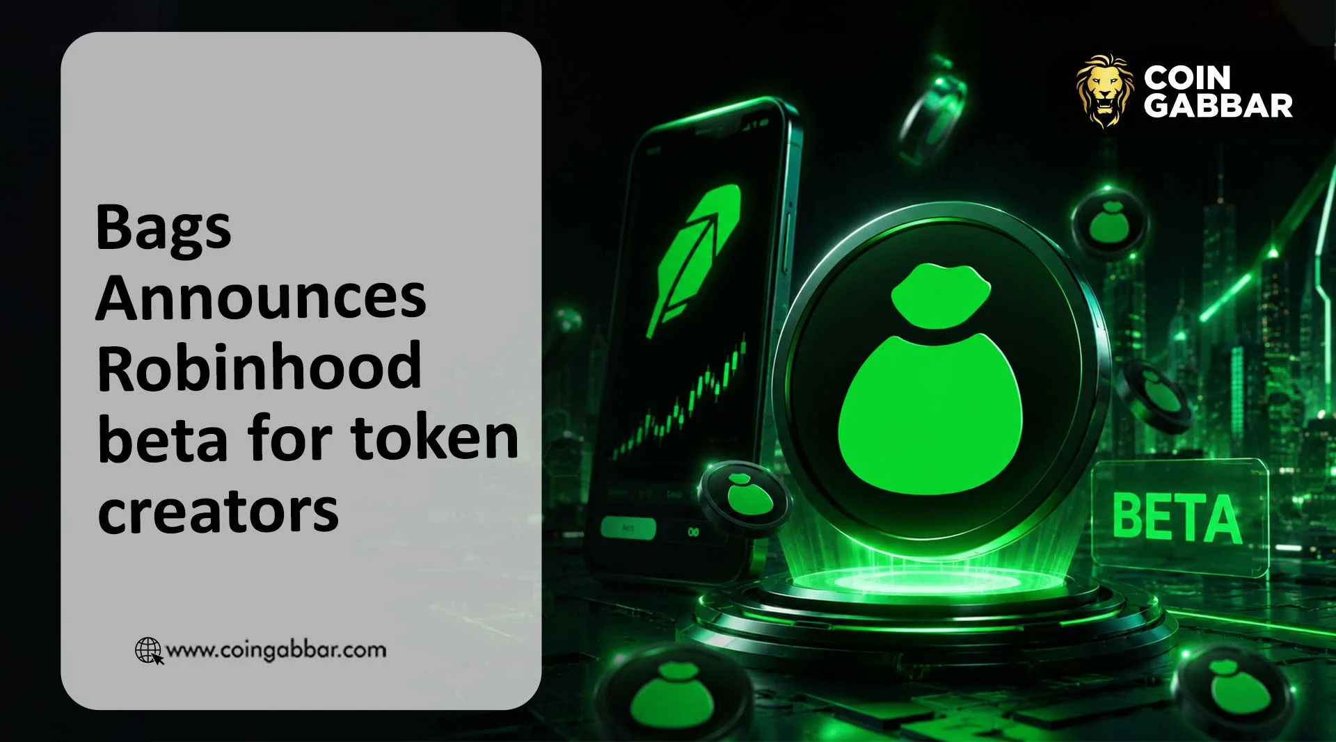 Bags announces Robinhood beta for token creators