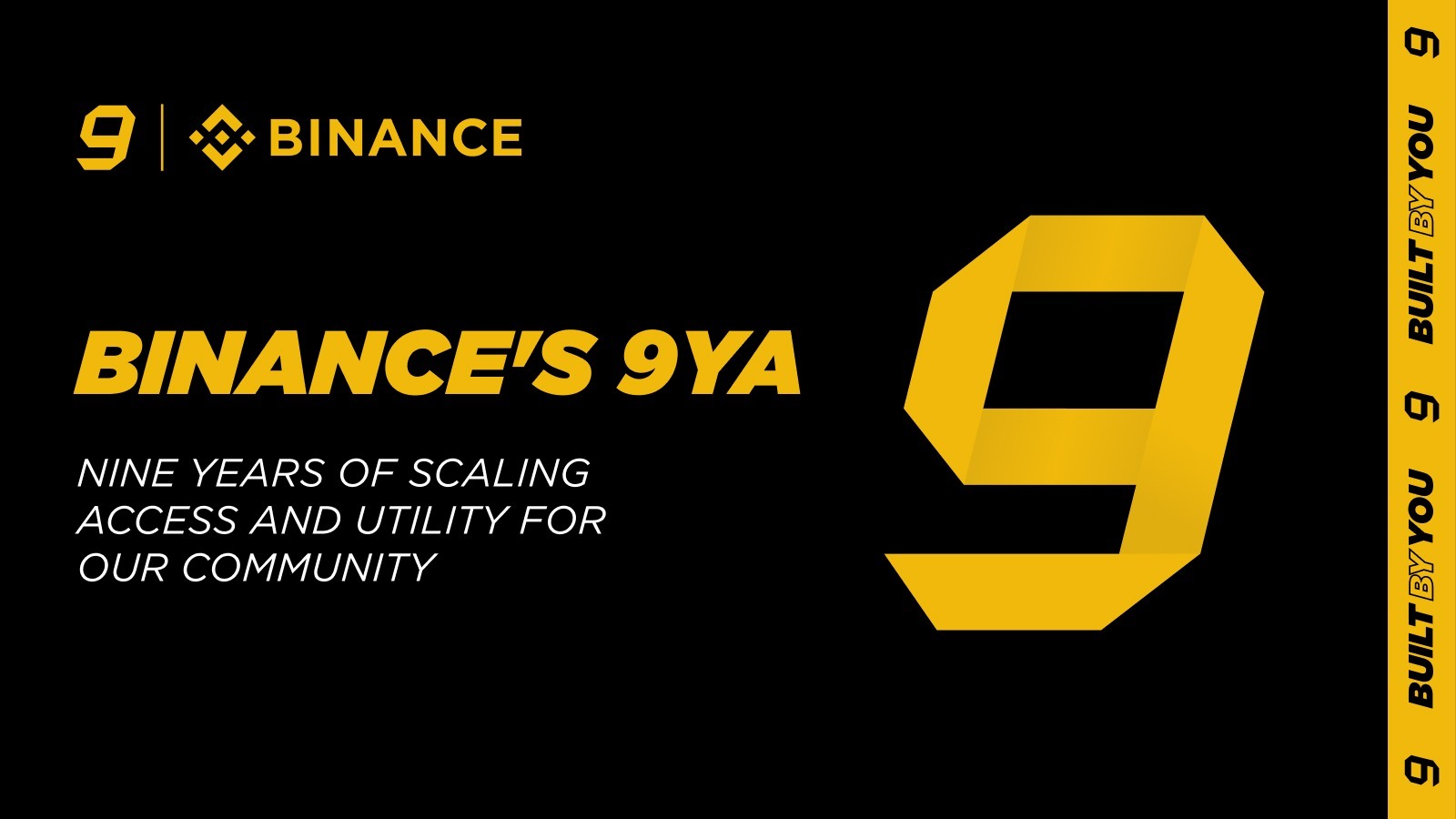 Binance Turns Nine: $156T Volume and Nearly Half of Crypto Holders