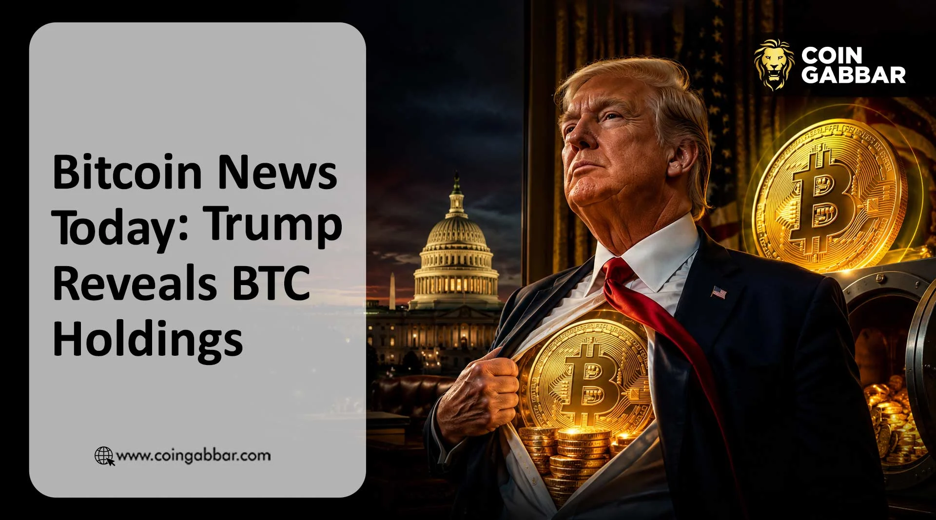 Bitcoin News Today: Trump Reveals BTC Holdings