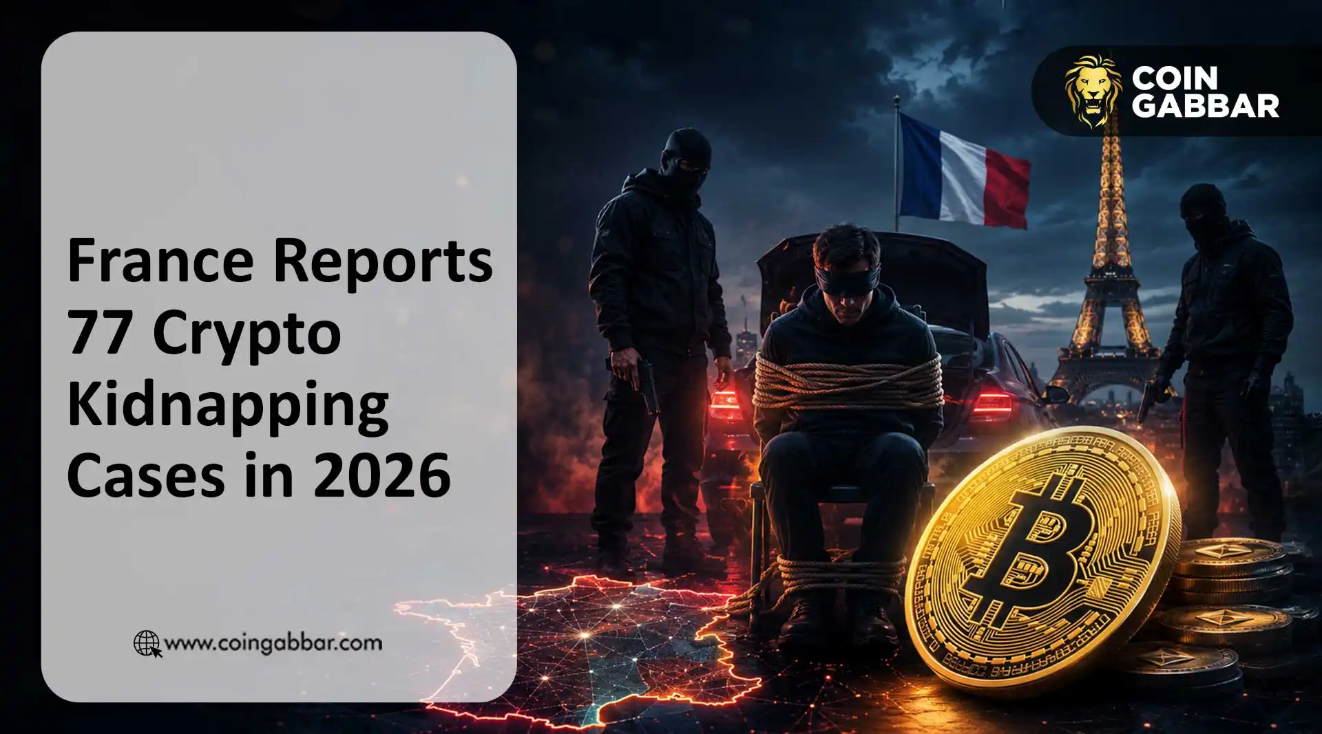 Crypto kidnapping in France rises sharply in 2026 illustration