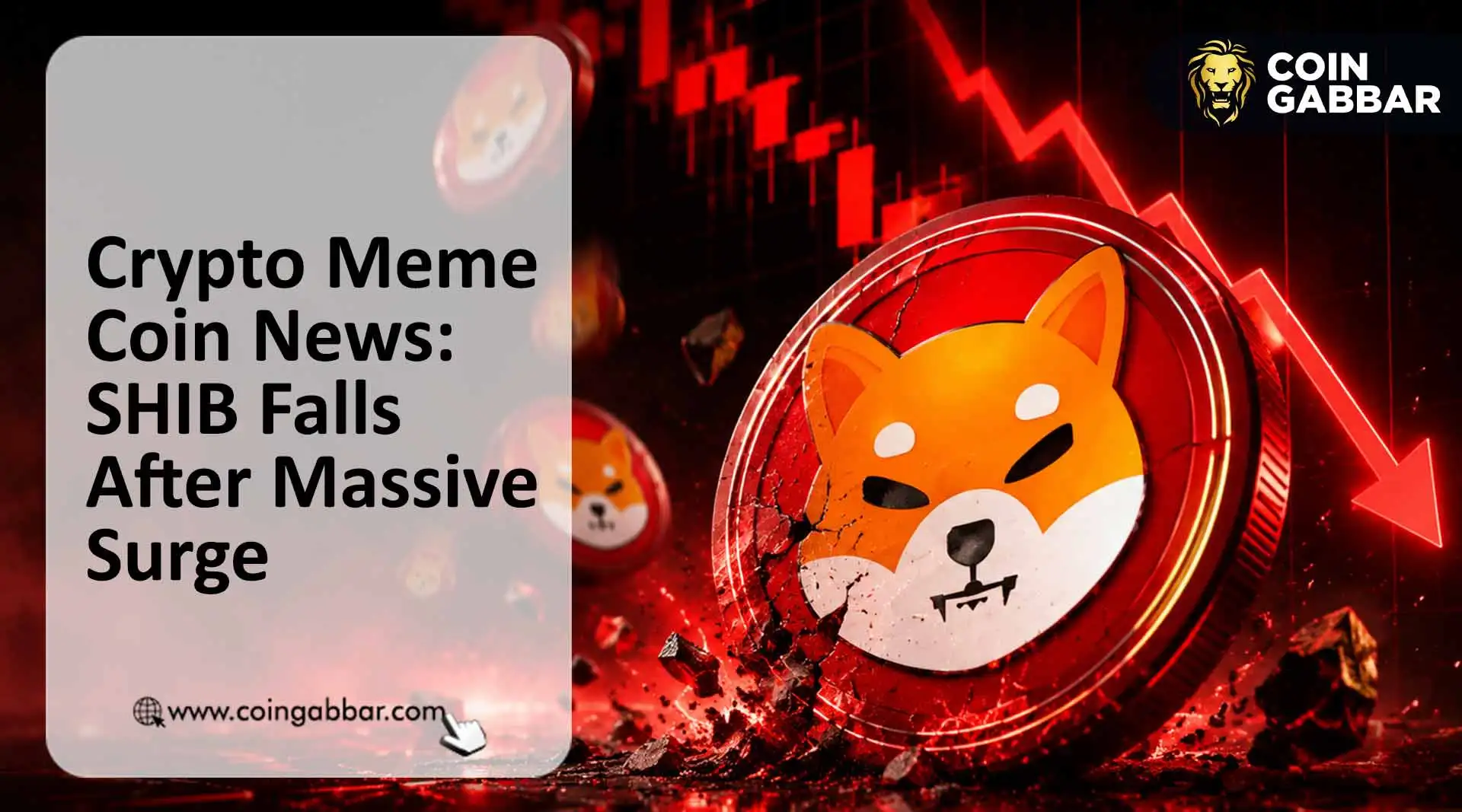Crypto meme coin news Shiba Inu SHIB price drop after massive surge