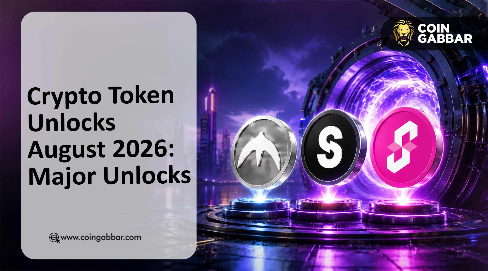 Crypto Token Unlocks August 2026