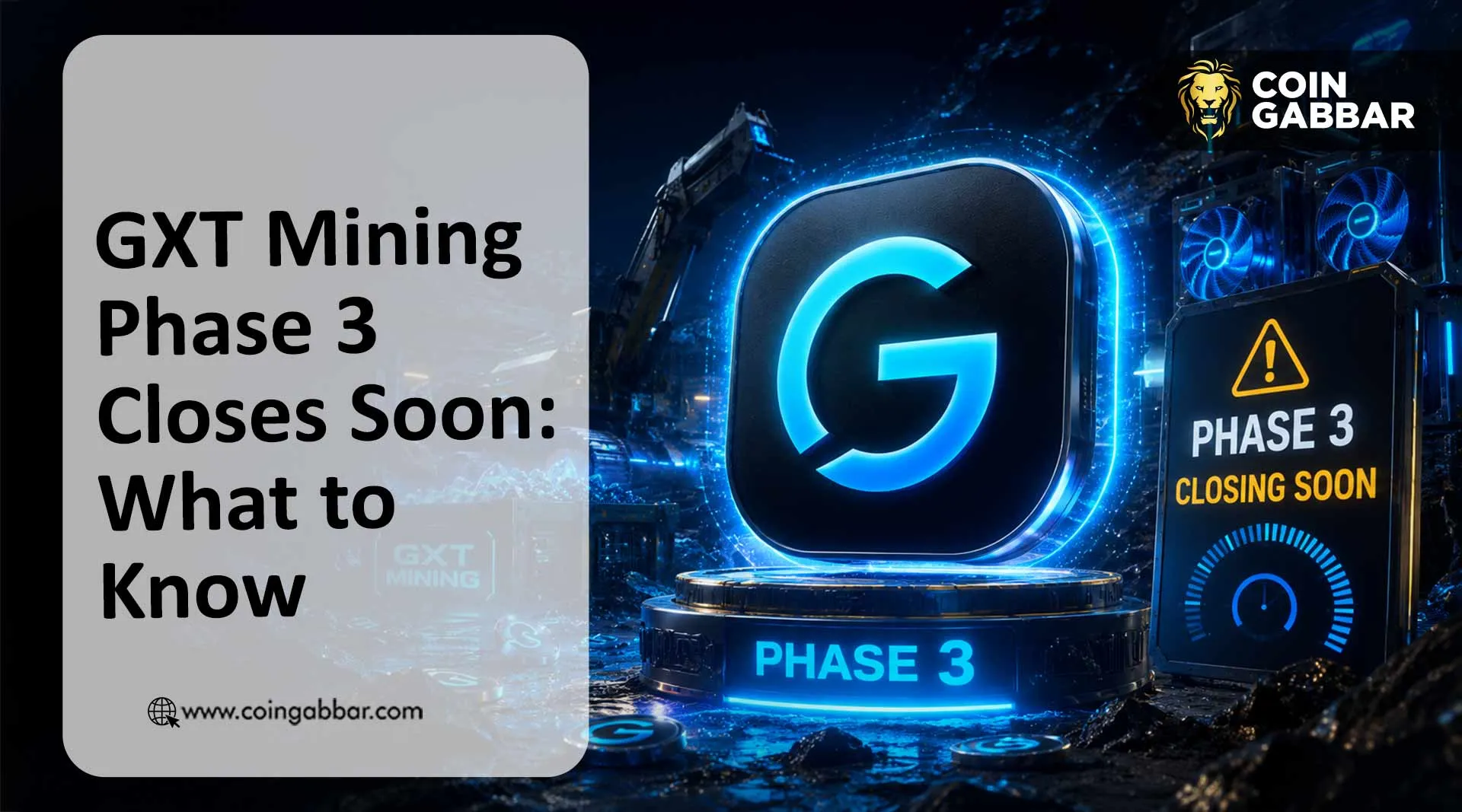 GXT Exchange Mining Phase 3 banner showing the August 1, 2026 end date