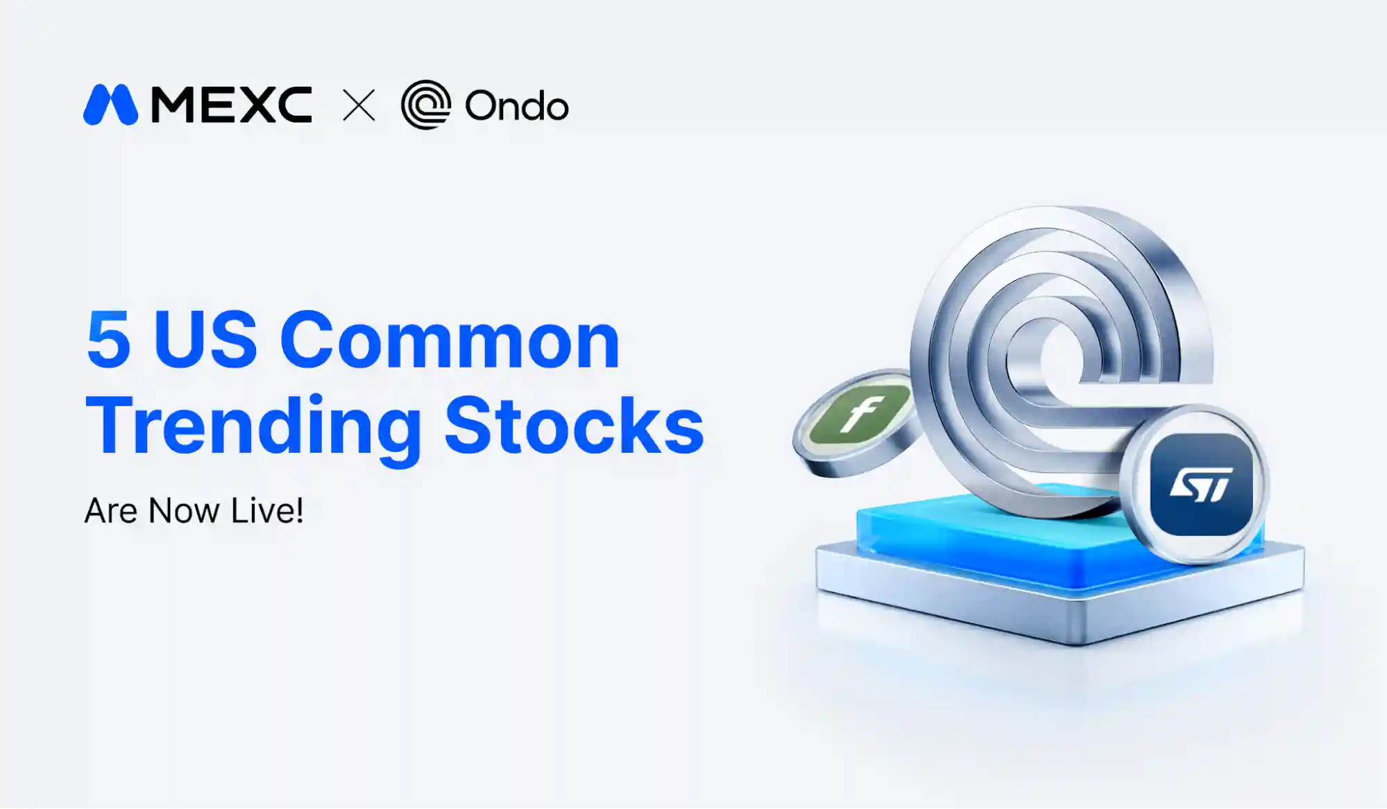 MEXC Adds 5 Ondo Tokenized Stocks, From Chips to Power Infrastructure