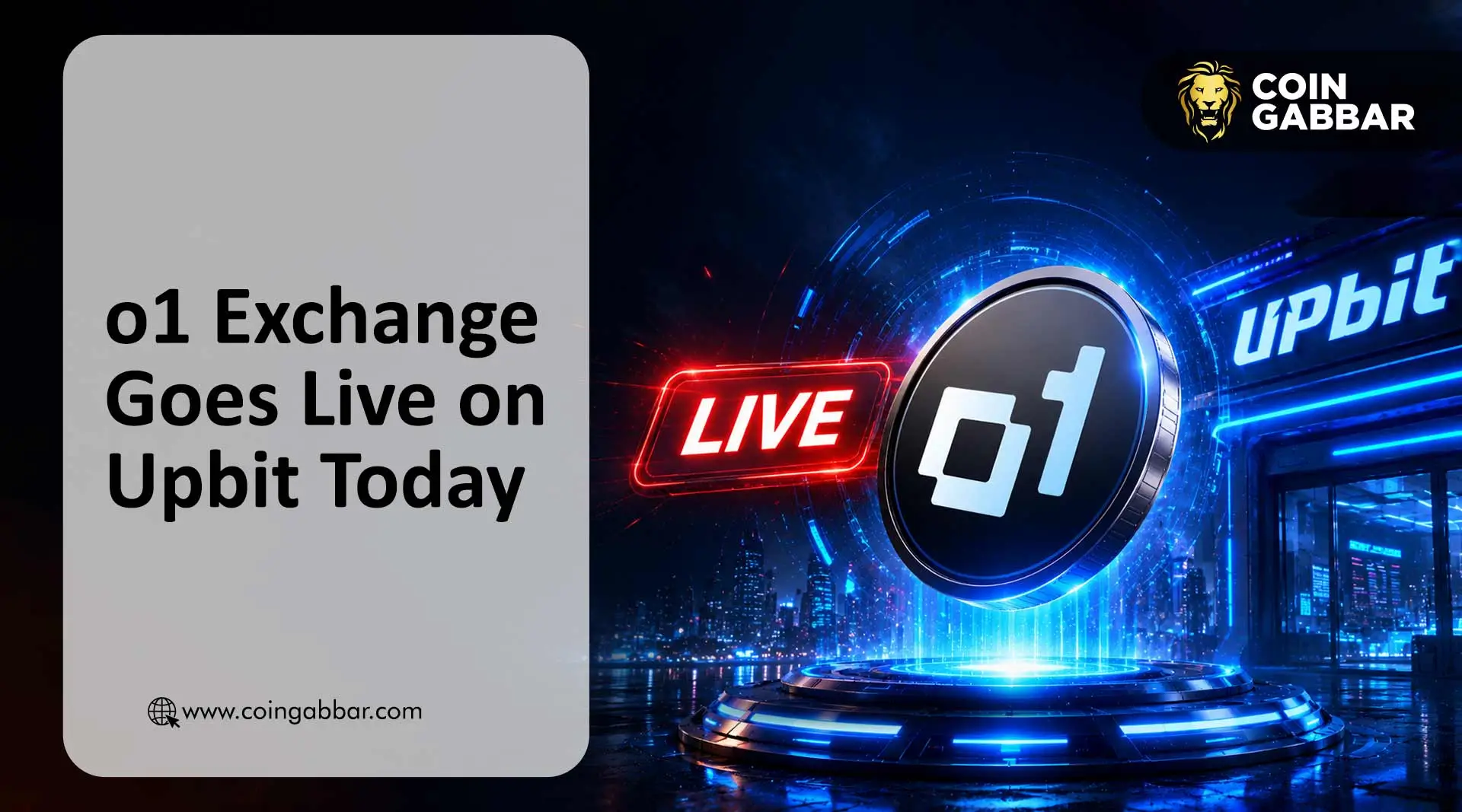 o1 Exchange listing on Upbit today O token price reaction