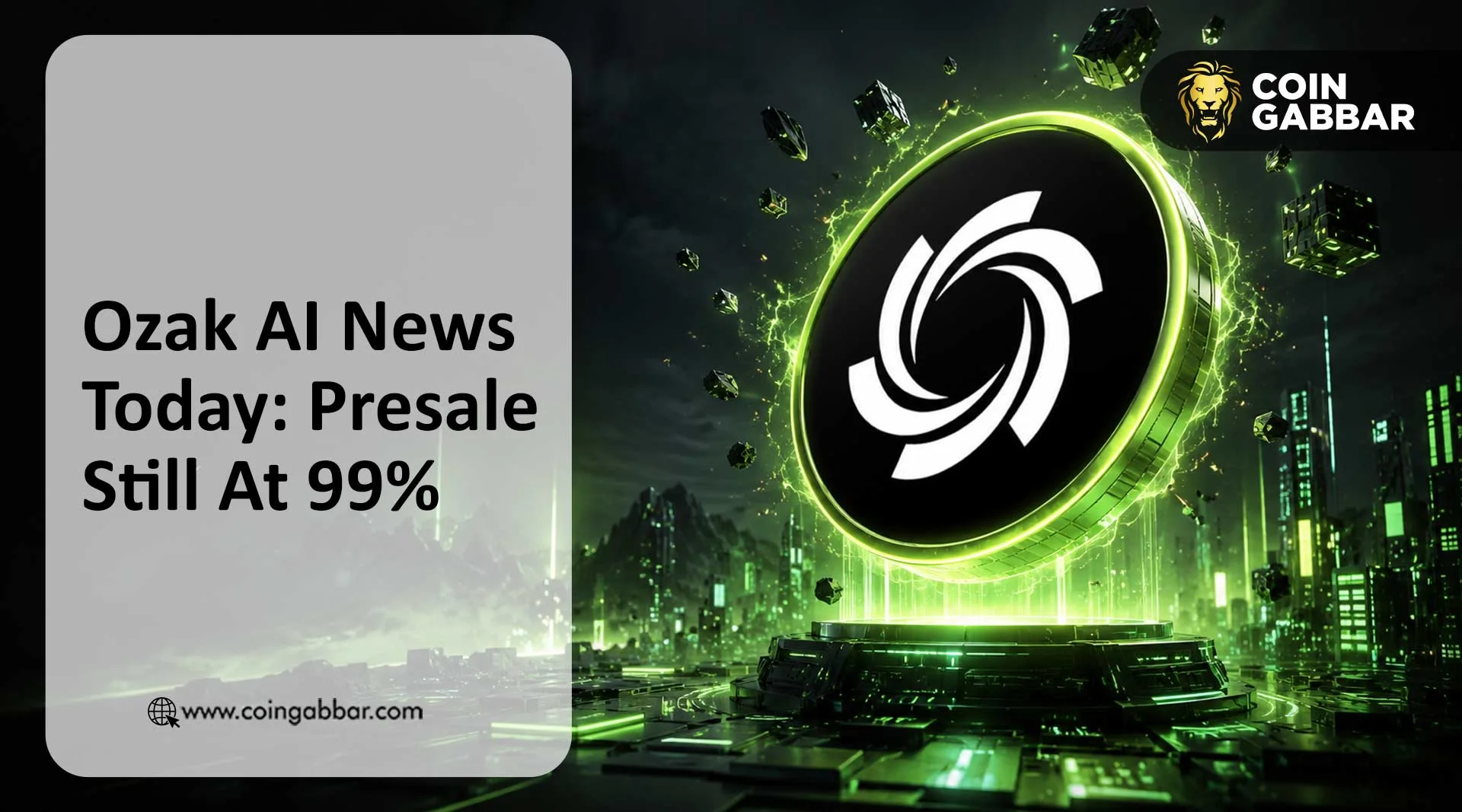 Ozak AI News Today: Presale Still At 99%