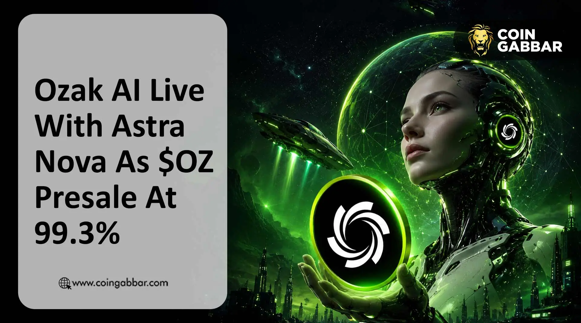Ozak AI presale update With Astra Nova As presale At 99.3%