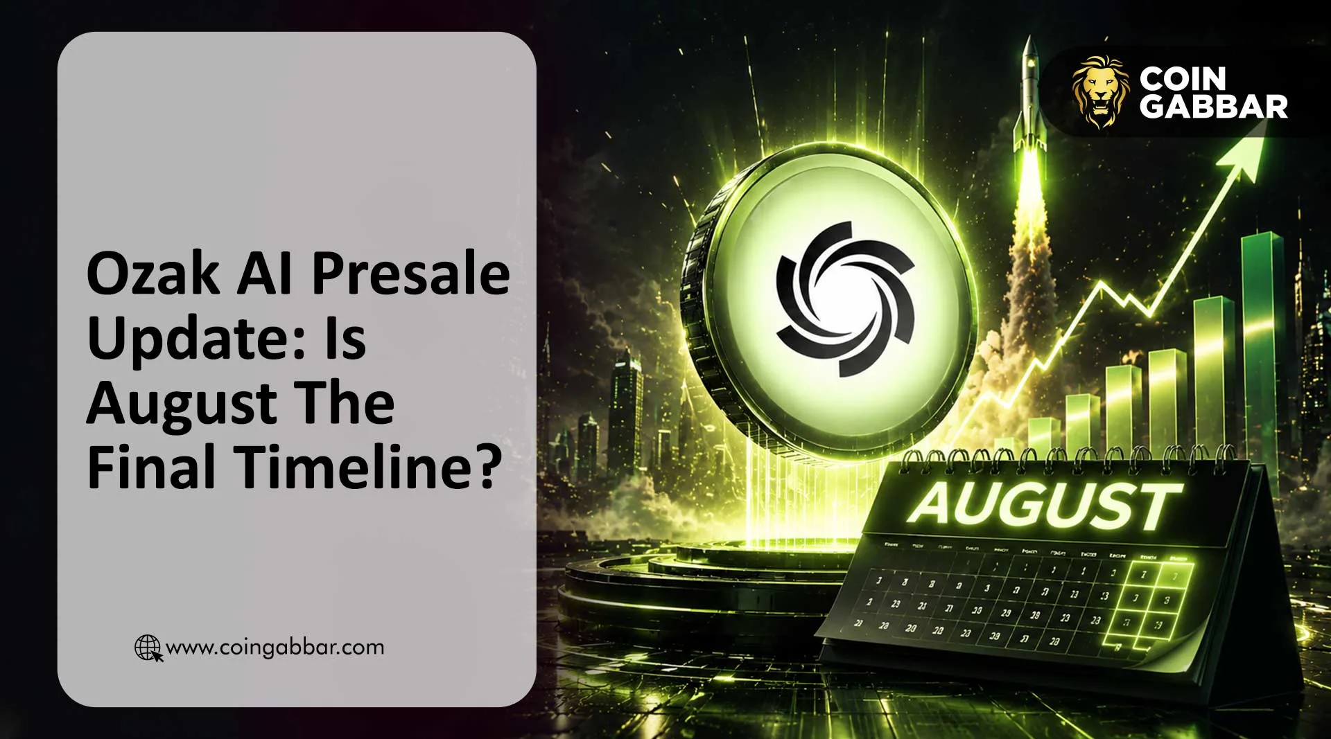 Ozak AI Presale Update: Is August The Final Timeline?