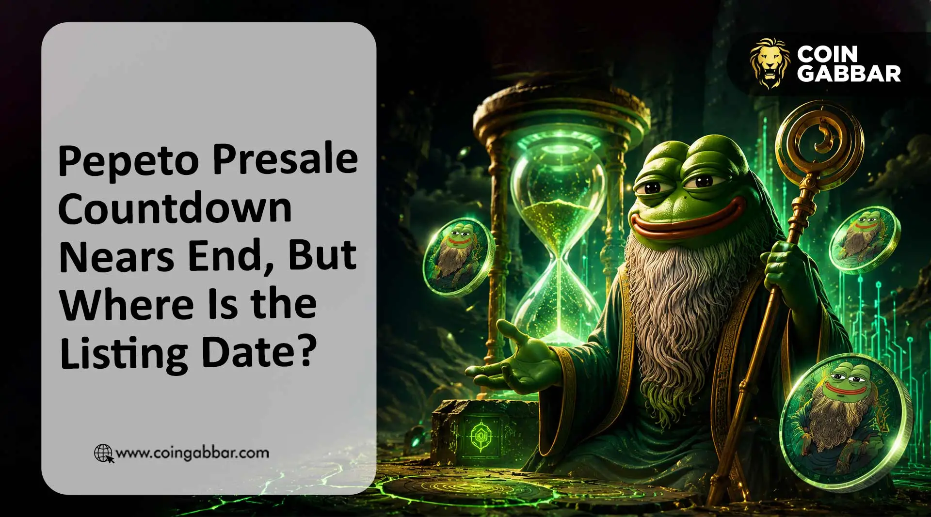 Pepeto Presale Countdown Nears End, But Where Is the Listing Date?