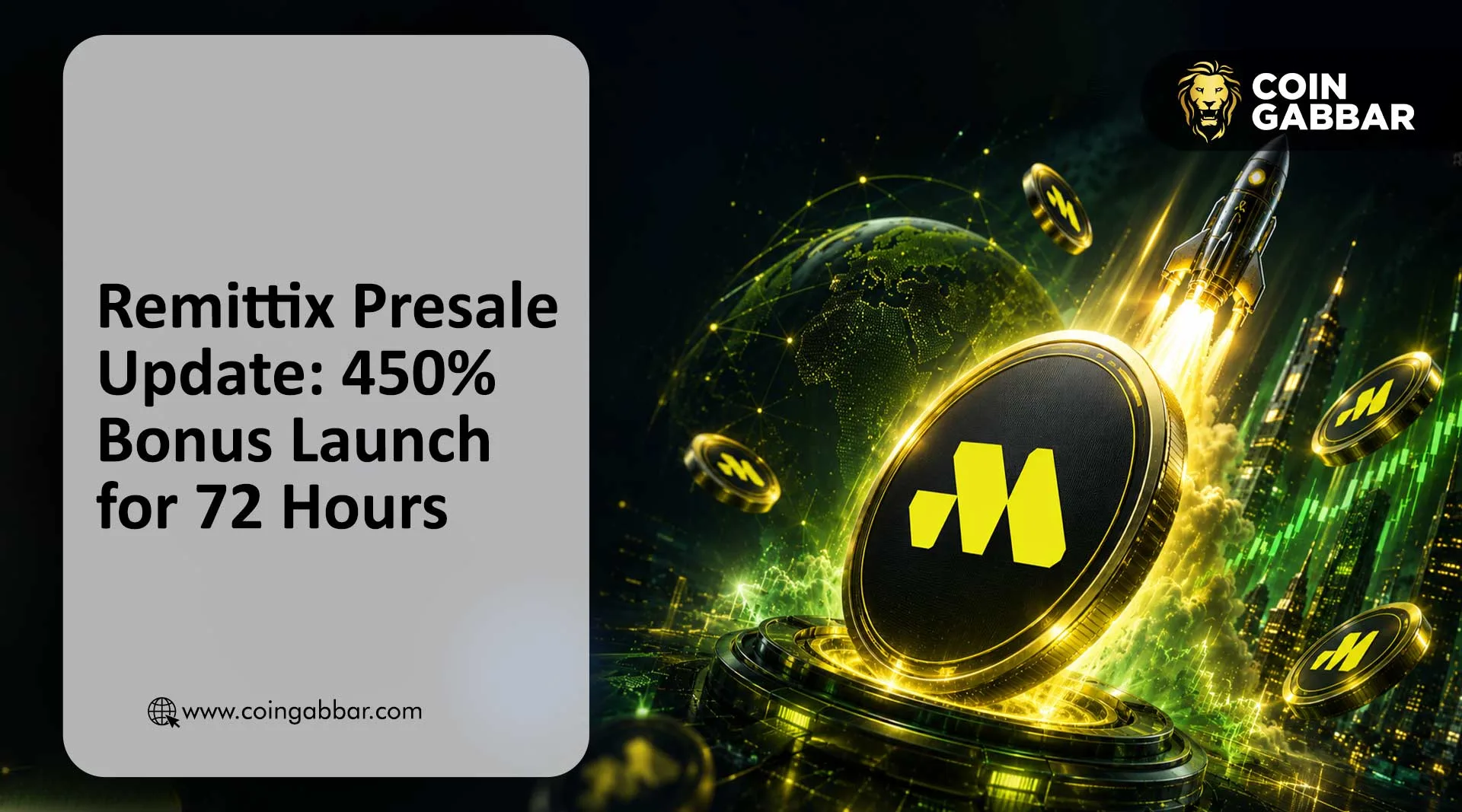 Remittix Presale Update: 450% Bonus Launch for 72 Hours