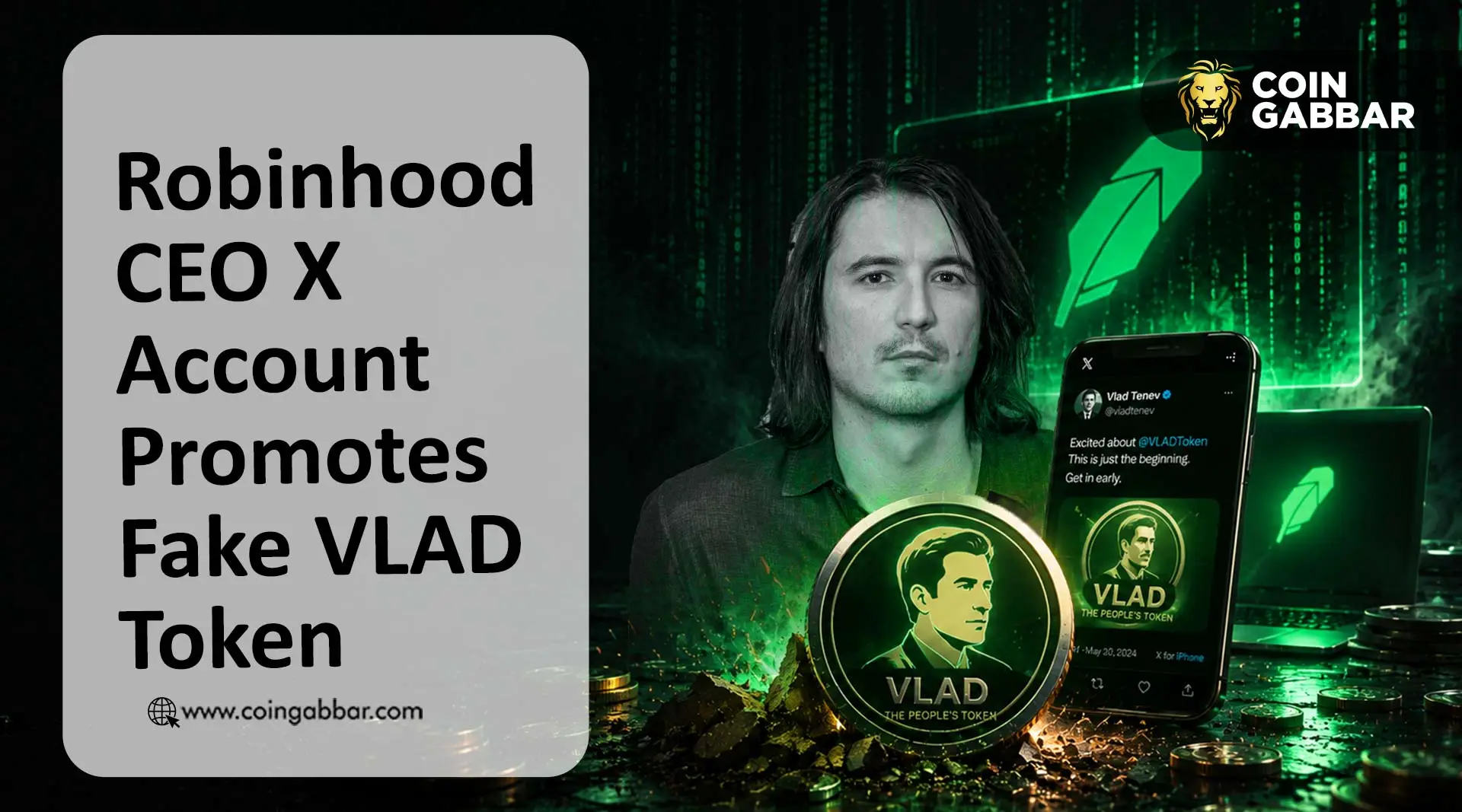 Robinhood CEO account hack promotes fake VLAD token